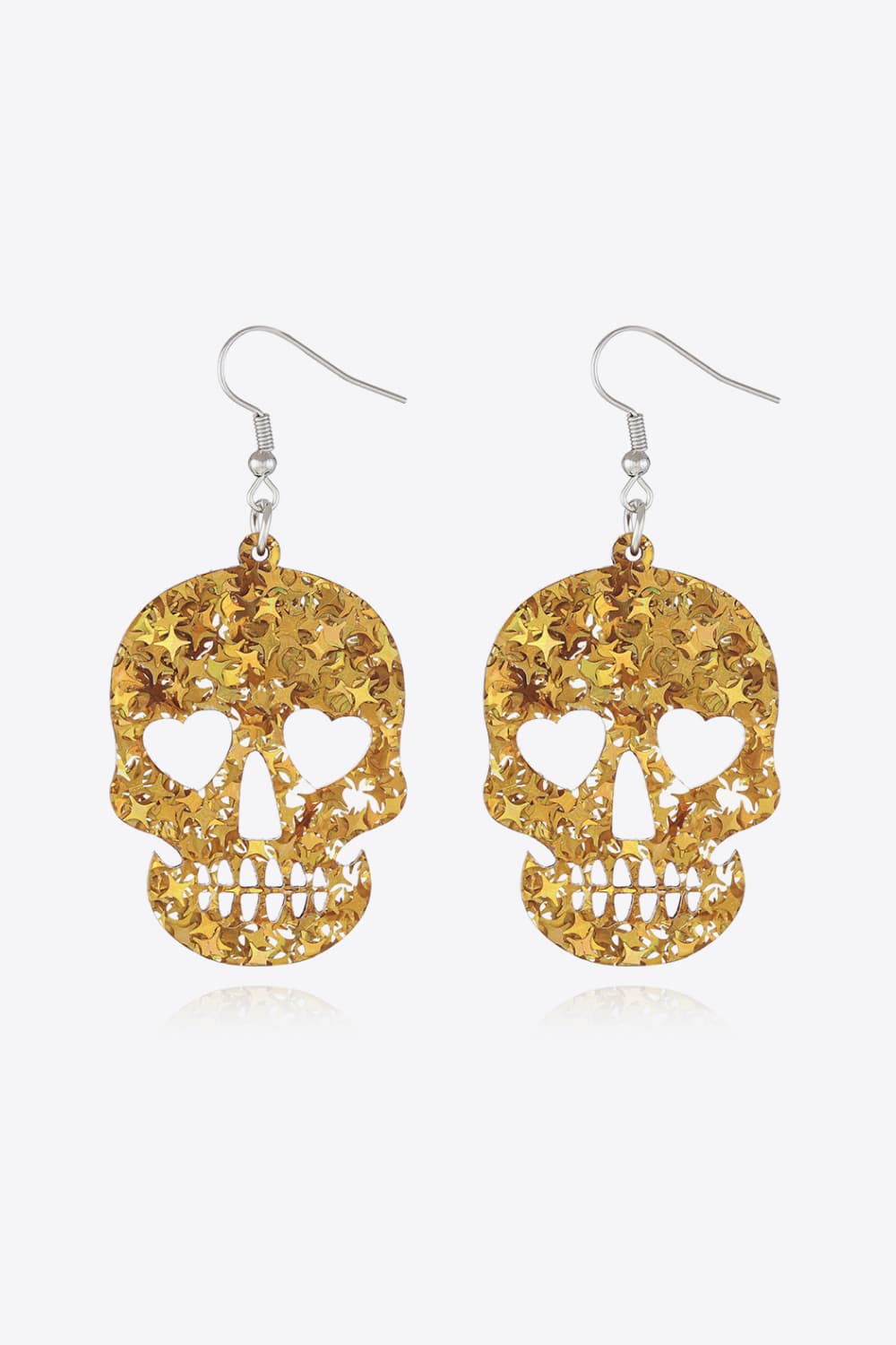 Acrylic Skull Drop Earrings -  Be Bliss Boutique