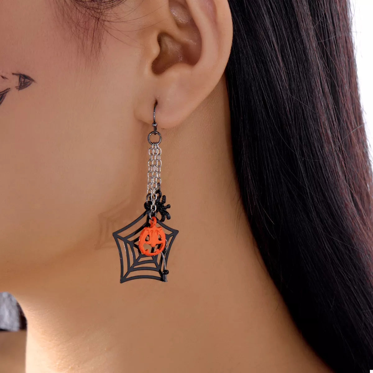 Halloween Spider Web Earrings - Be Bliss Boutique