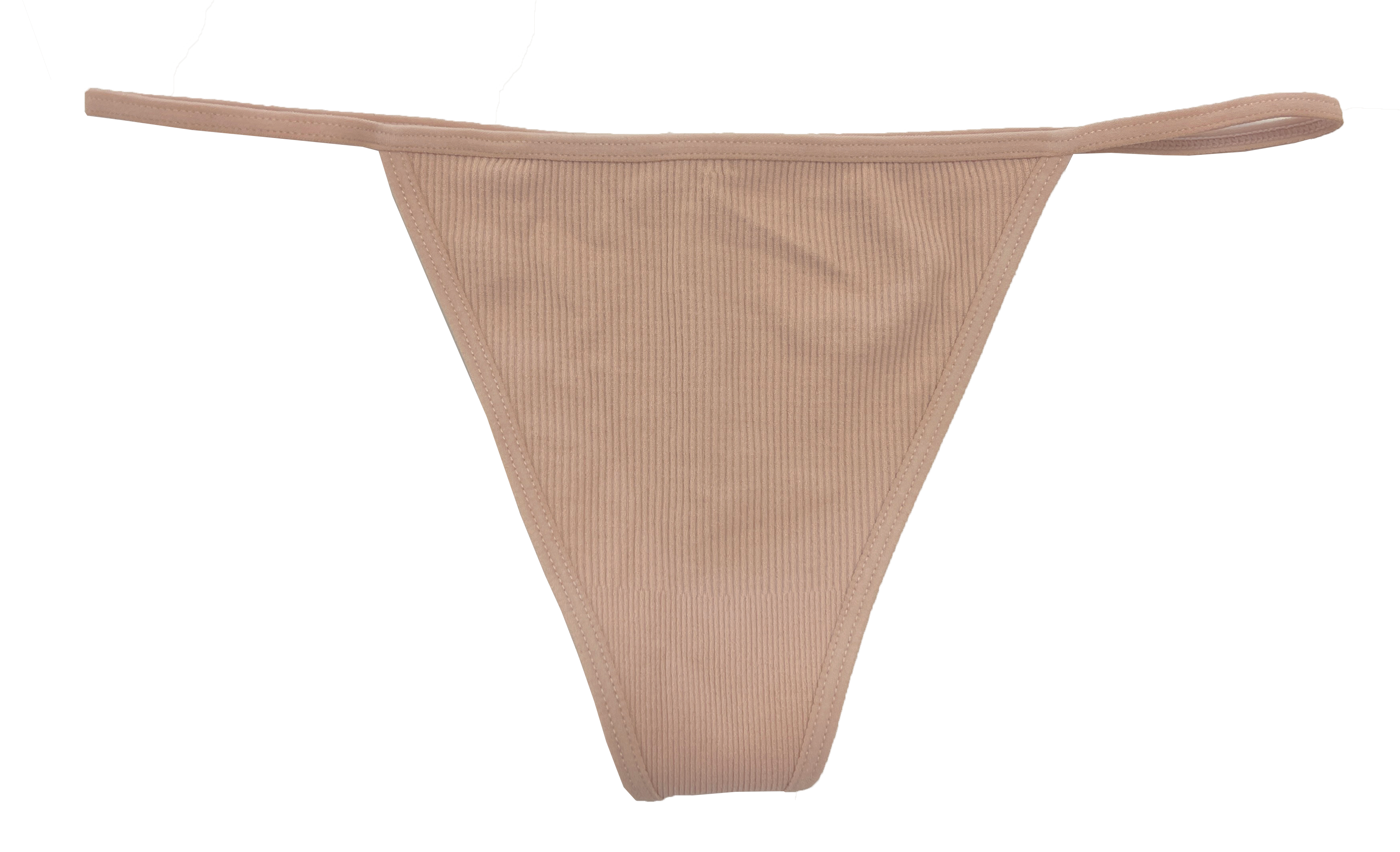 Seamless Rib Strappy Thong, XS-2X - Be Bliss Boutique