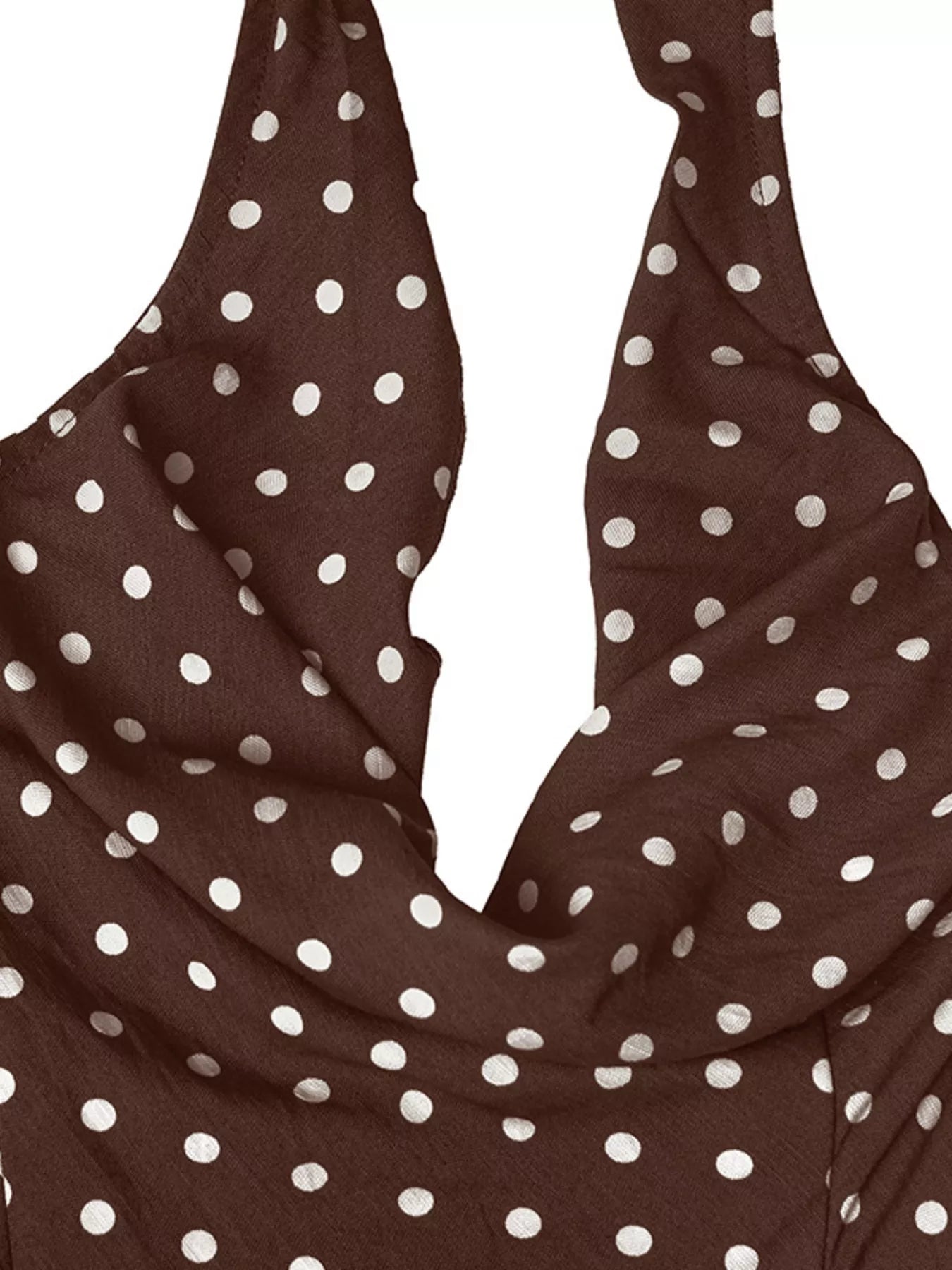 Polka Dot Halter Neck Dress - Be Bliss Boutique