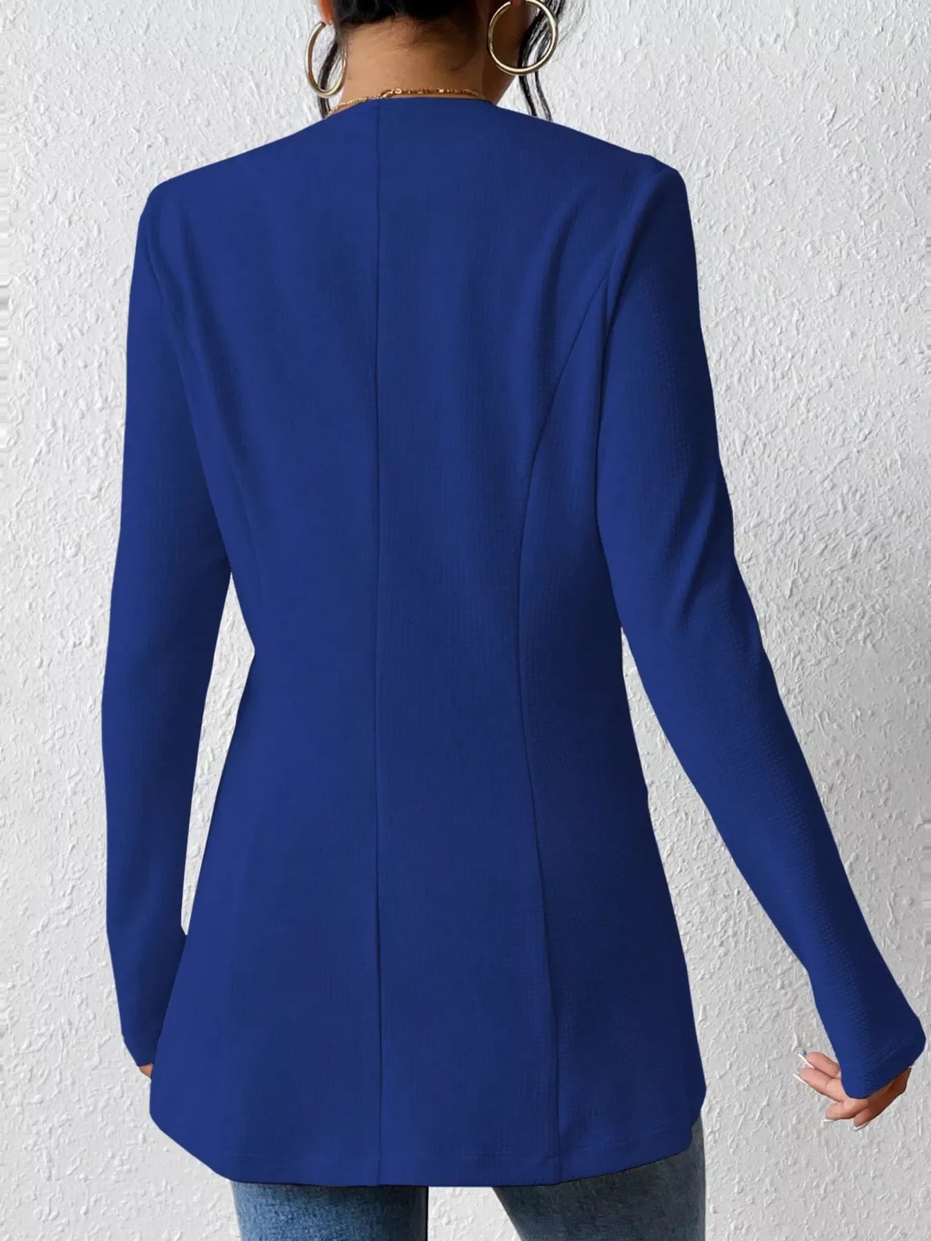 One Button Long Sleeve Blazer - Be Bliss Boutique