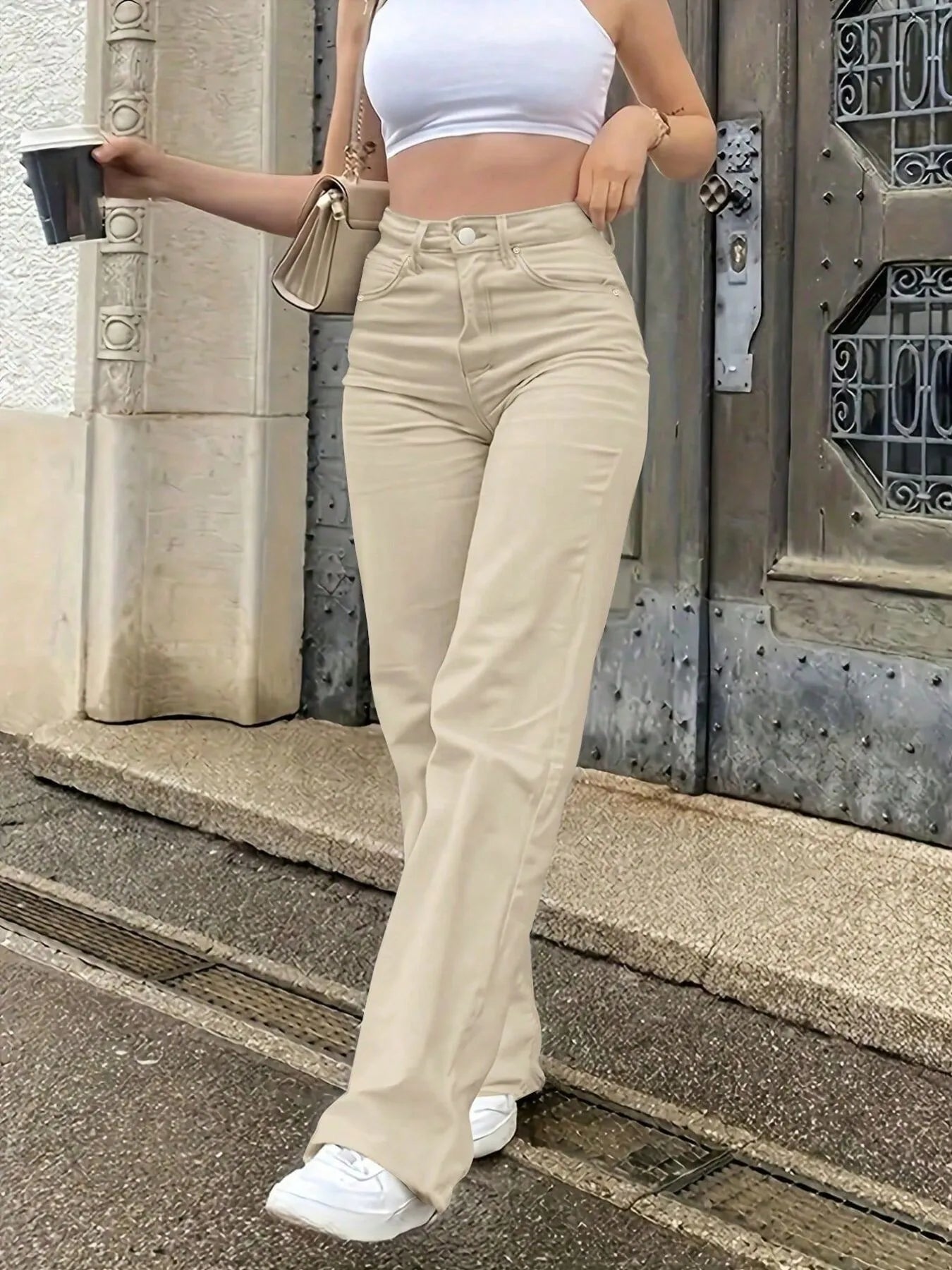 High-Waisted Wide Leg Jeans -  Be Bliss Boutique