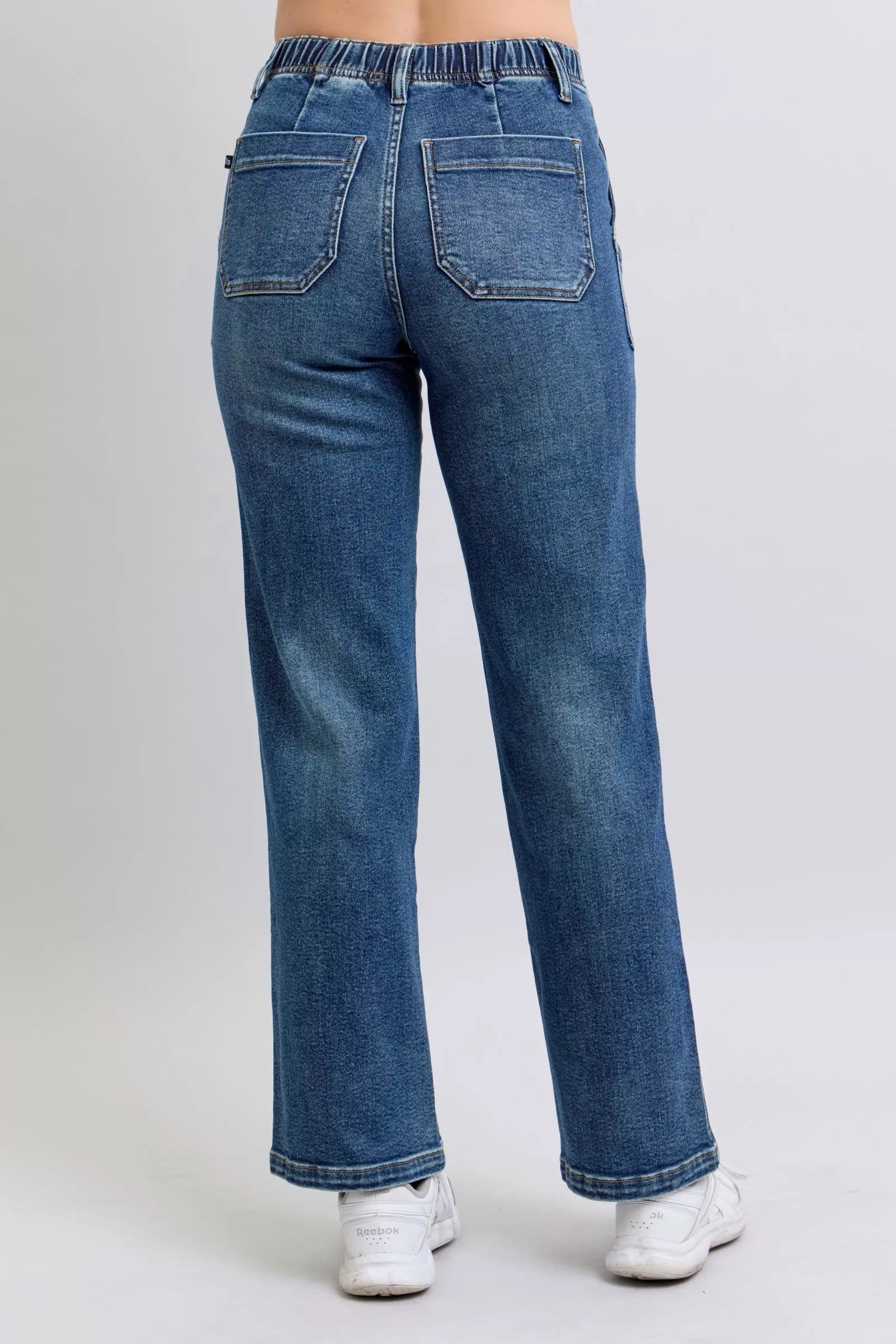 Judy Blue Jeans - Drawstring Straight Jeans with Pockets - Be Bliss Boutique