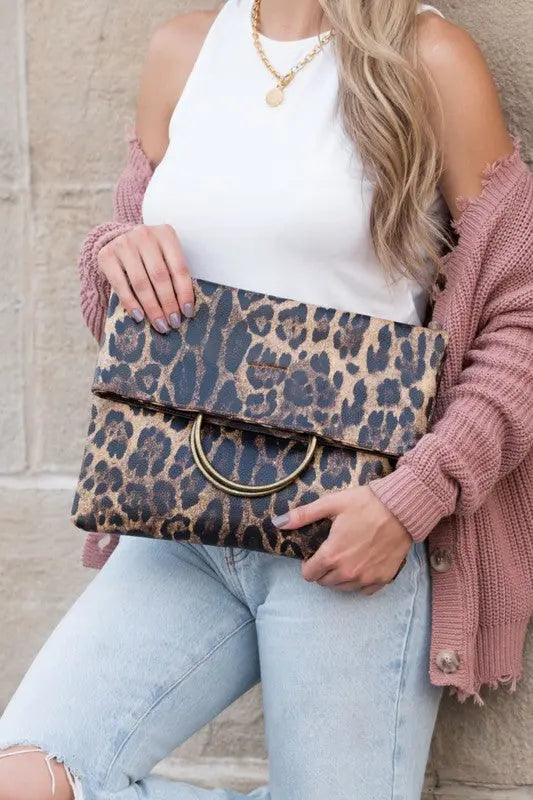 Fold-over O-ring Clutch | Be Bliss Boutique