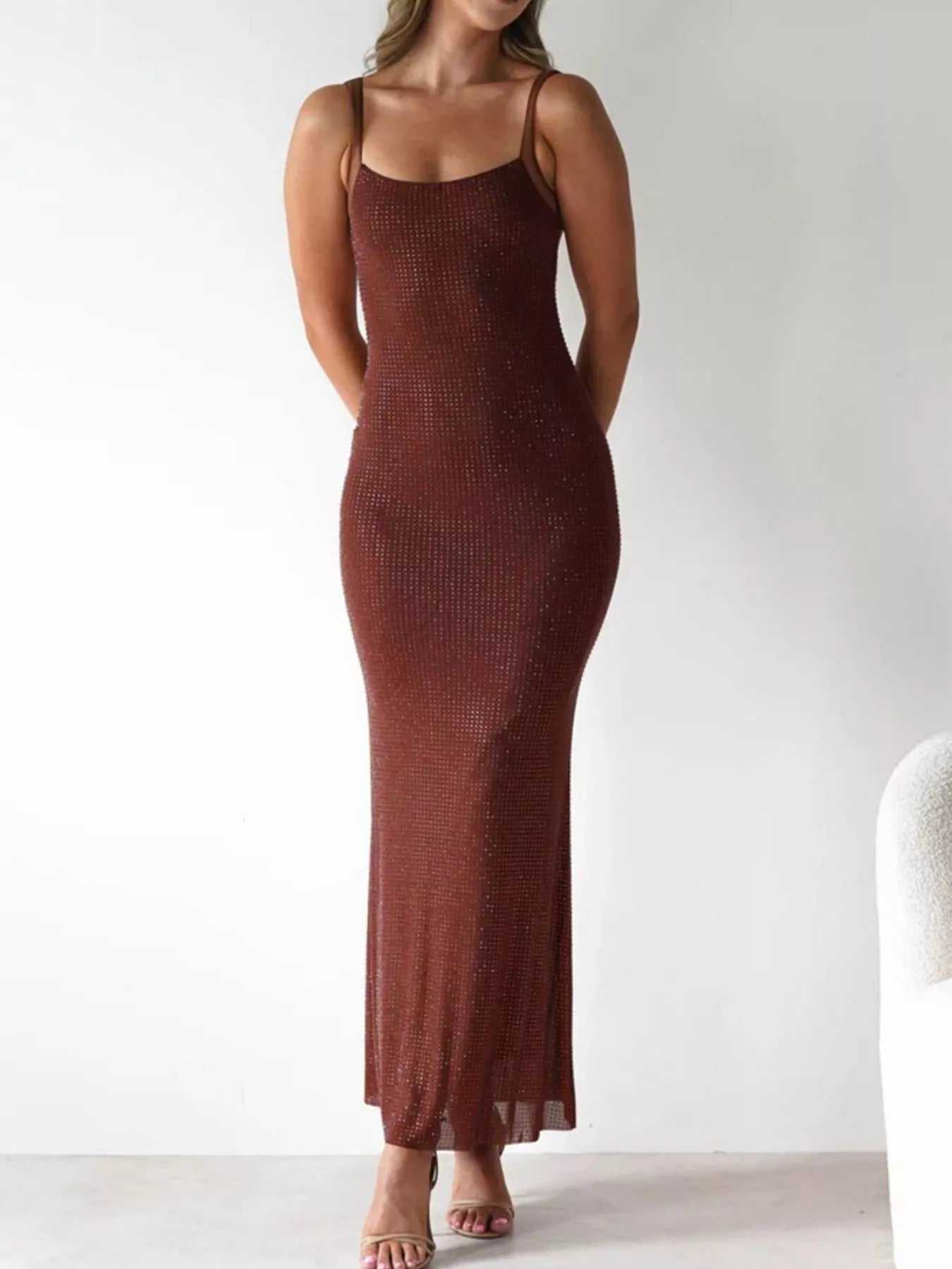 Backless Sleeveless Bodycon Maxi Dress - Be Bliss Boutique
