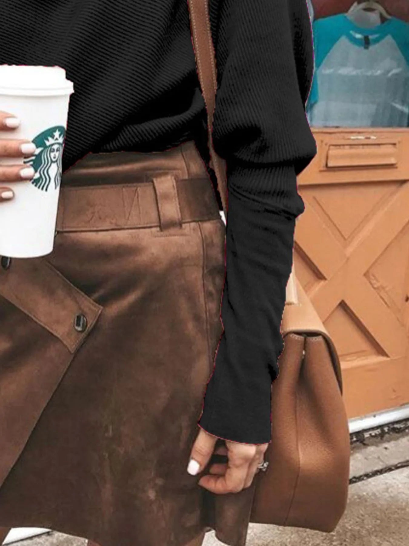 Full Size One-Shoulder Ribbed Sweater Plus Size - Be Bliss Boutique