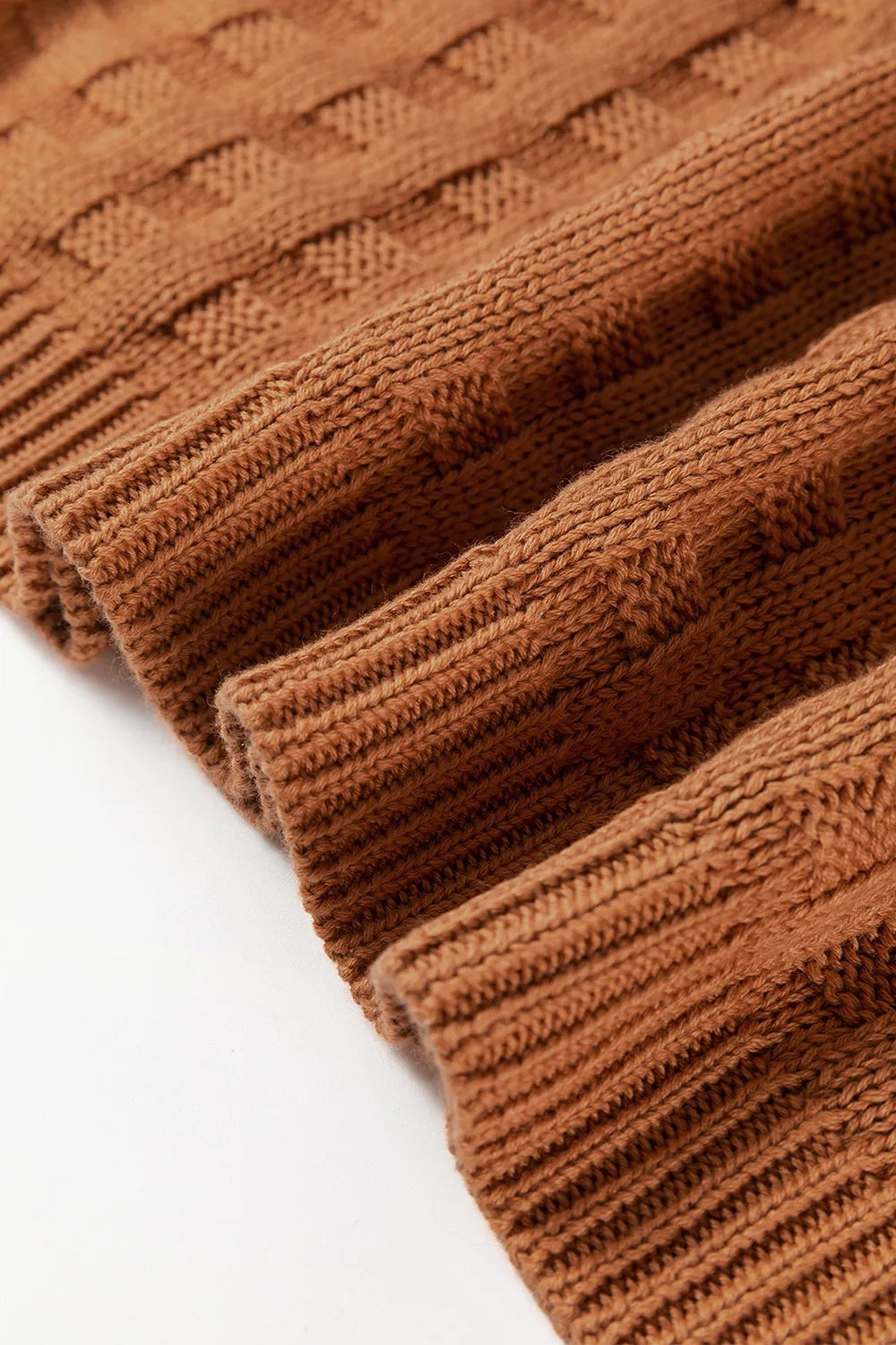 Textured Pattern Round Neck Sweater Vest -  Be Bliss Boutique