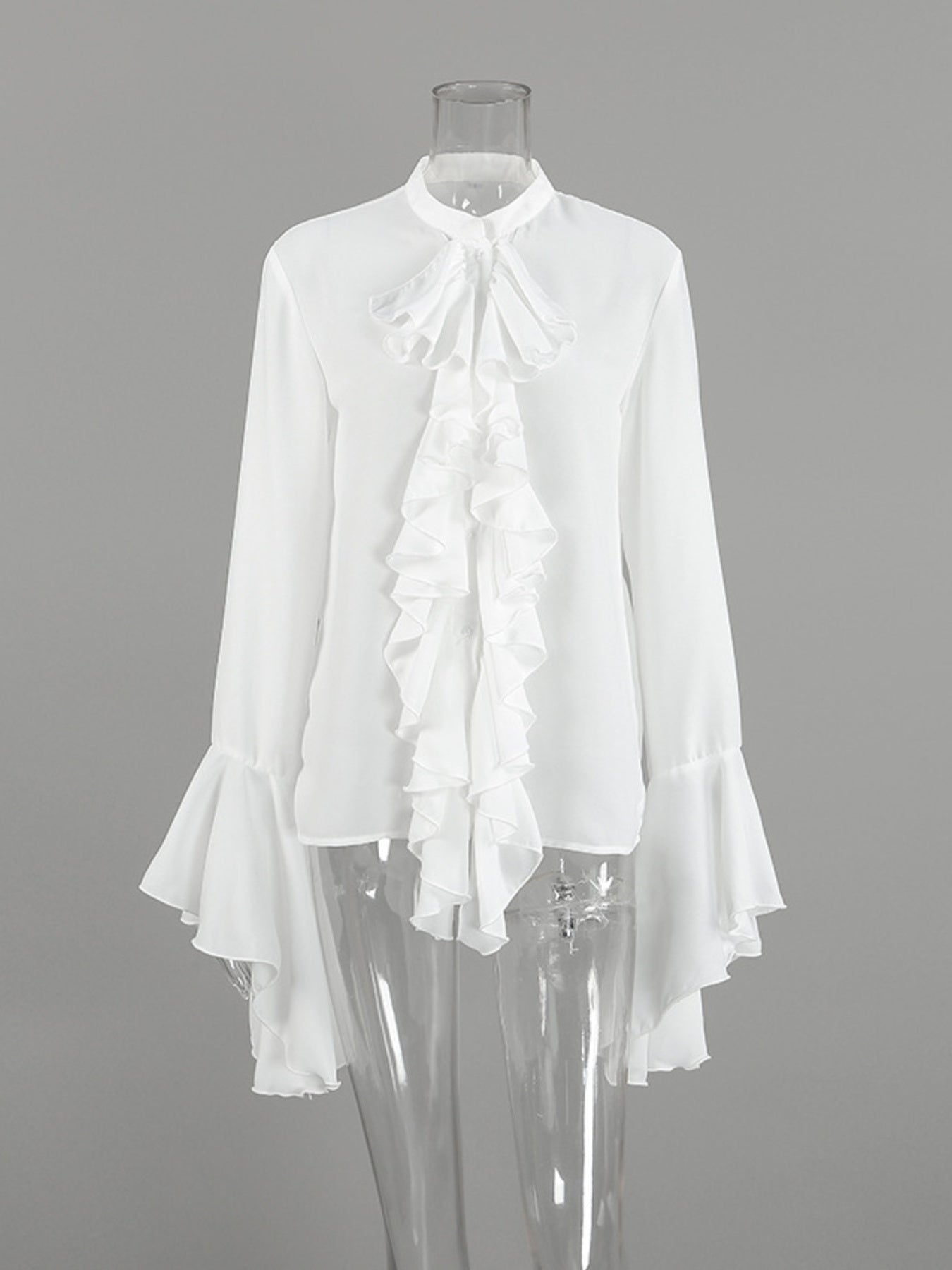 Ruffle Trim Flounce Sleeve Blouse - Be Bliss Boutique