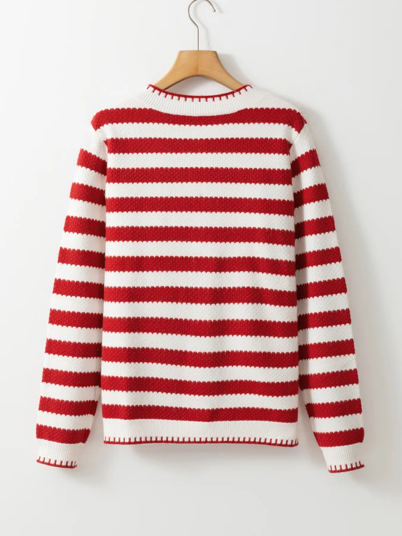 Button Down Striped Long Sleeve Cardigan -  Be Bliss Boutique