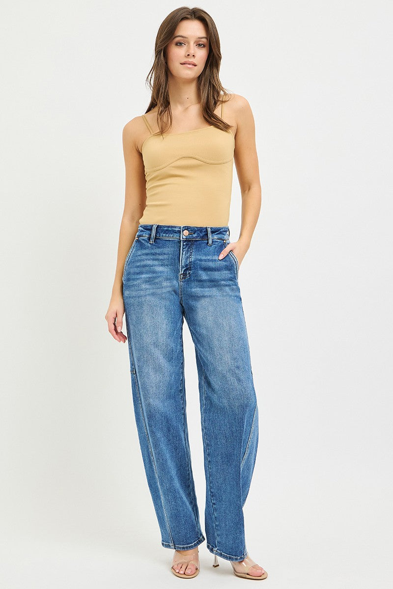RISEN Slouchy Baggy Jeans - Be Bliss Boutique