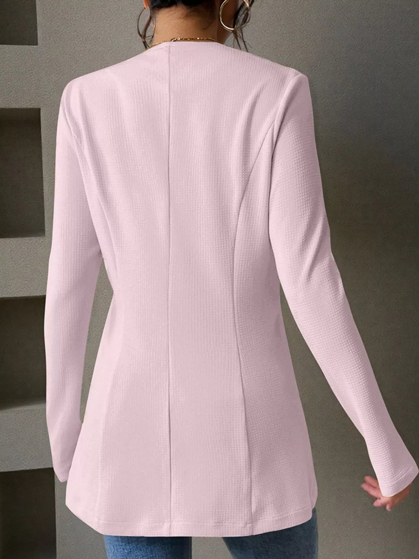 One Button Long Sleeve Blazer -  Be Bliss Boutique