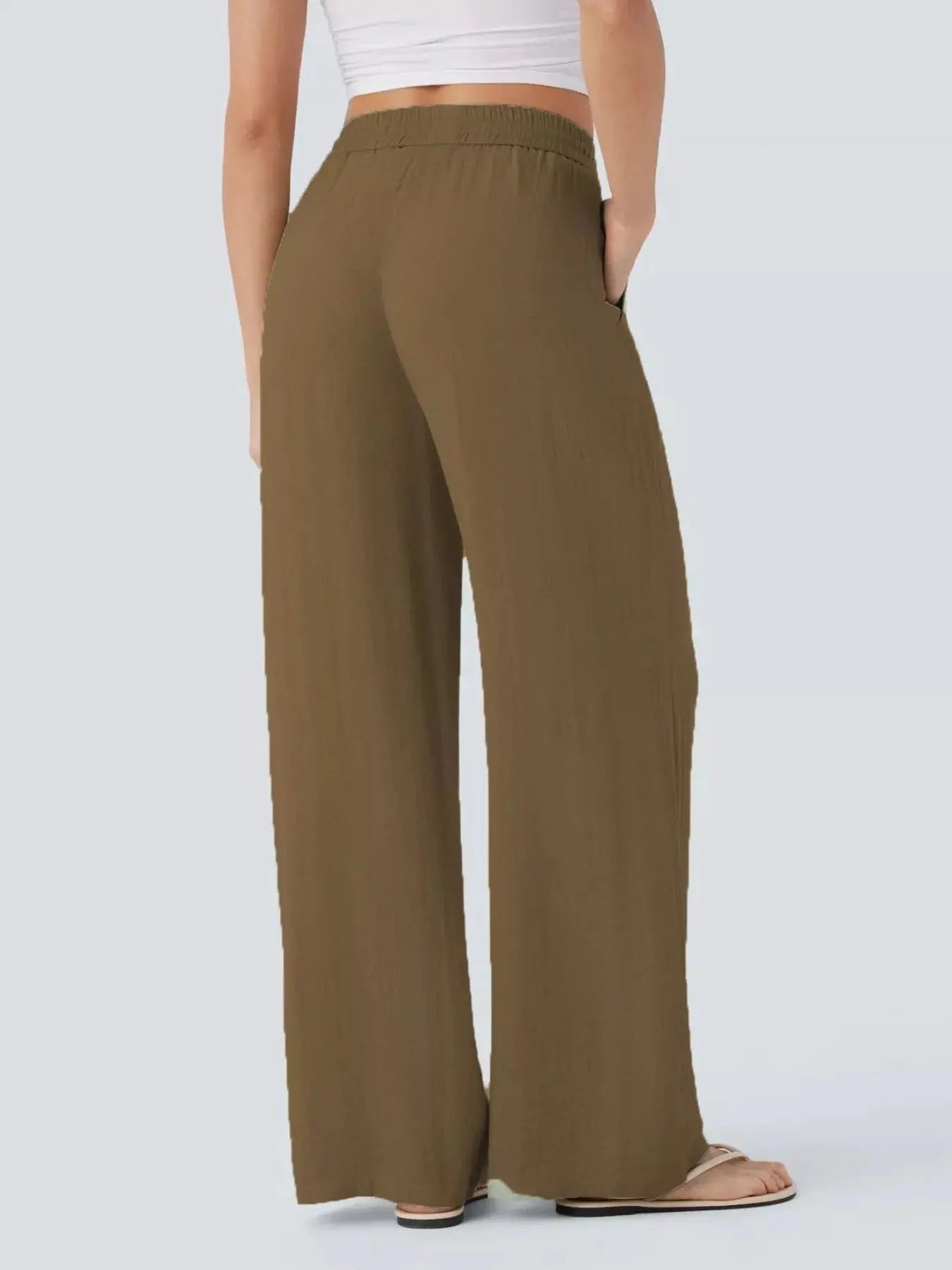 Wide Leg Drawstring Pants - Be Bliss Boutique