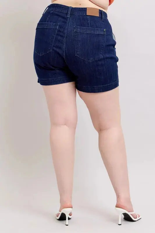 Judy Blue Full/Plus Size High Waist Denim Shorts | Be Bliss Boutique