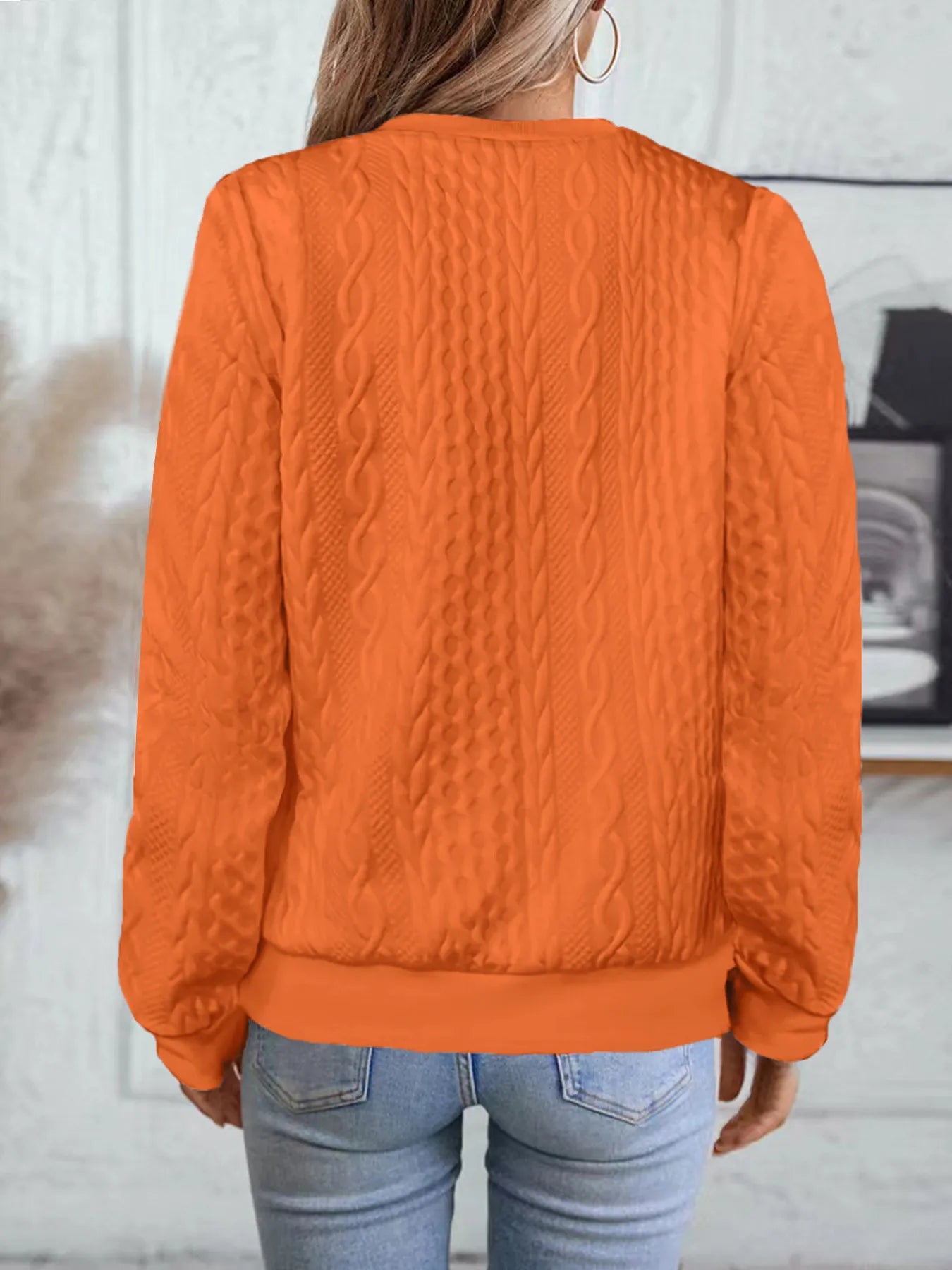 Texture Zip Up Long Sleeve Jacket -  Be Bliss Boutique