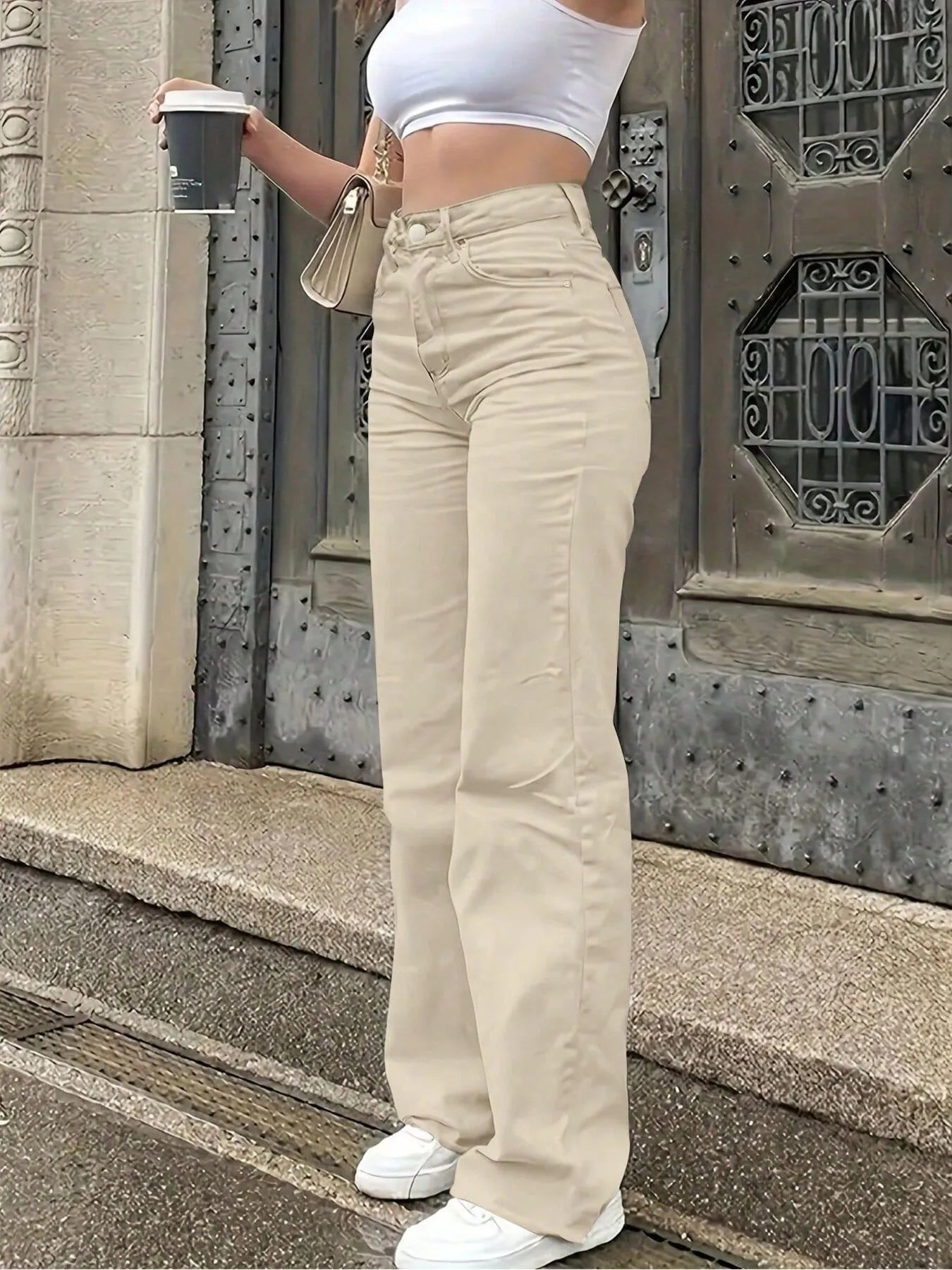 High-Waisted Wide Leg Jeans -  Be Bliss Boutique