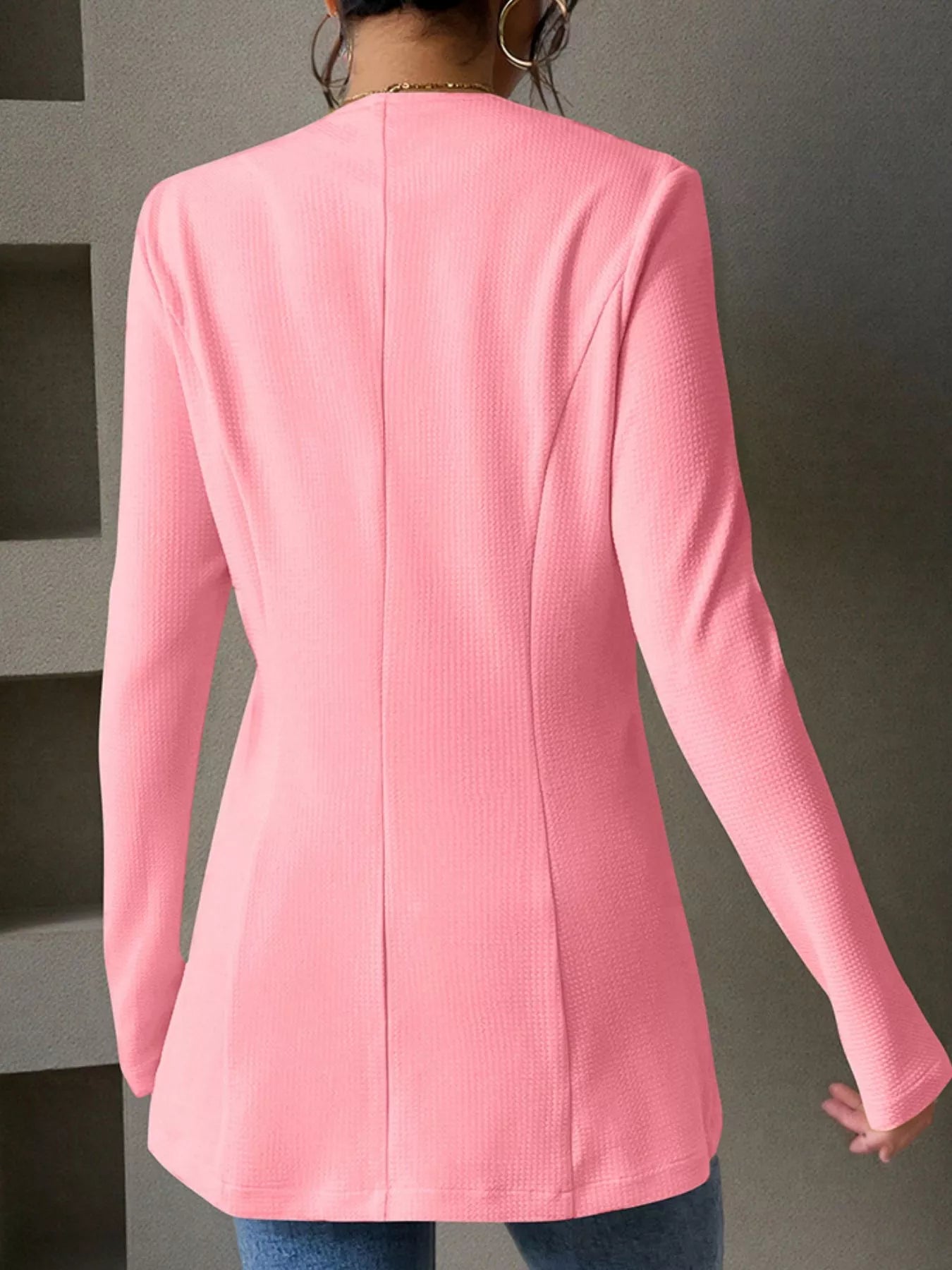 One Button Long Sleeve Blazer -  Be Bliss Boutique