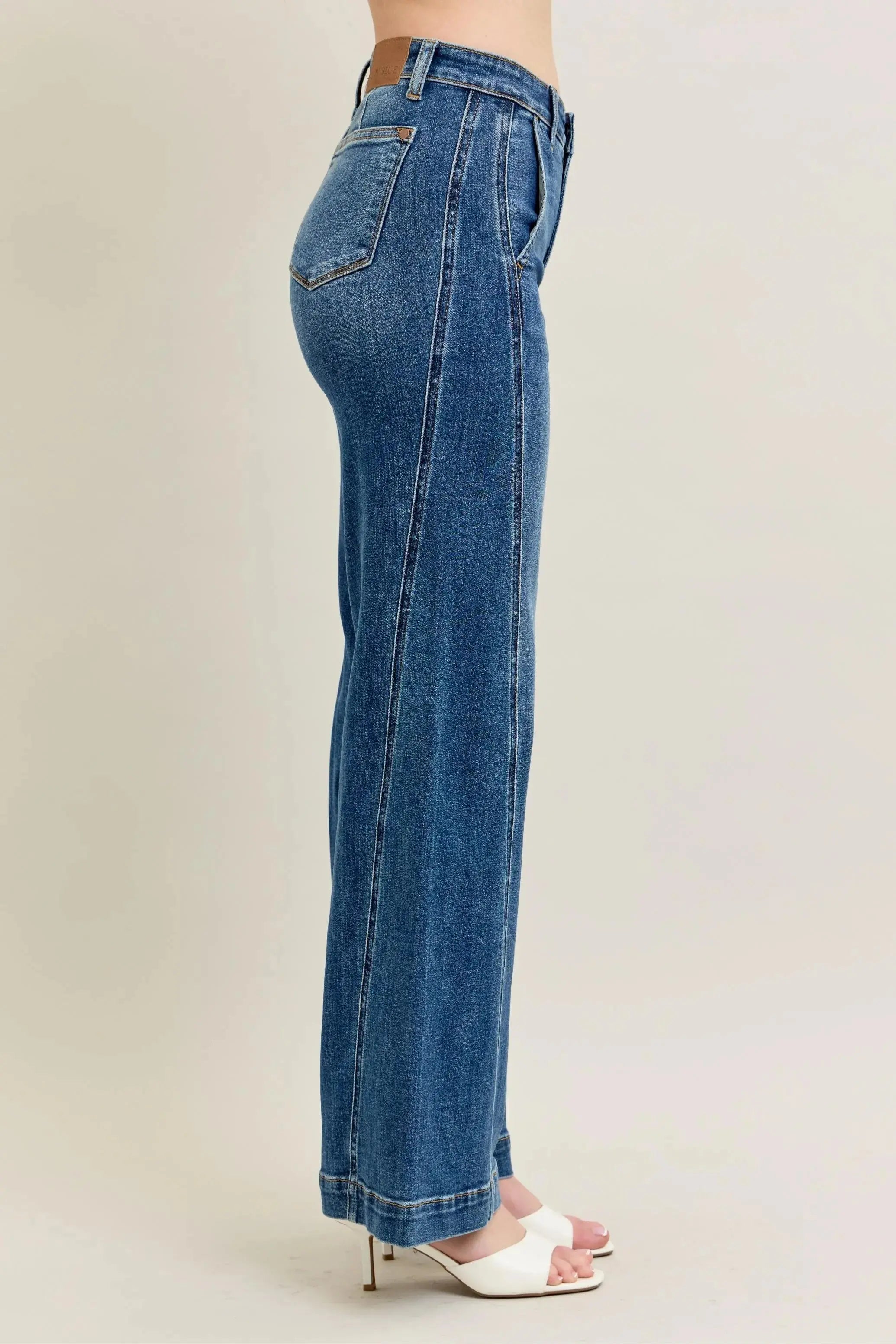 Judy Blue Full Size/Plus Size High Waist Wide Leg Jeans | Be Bliss Boutique