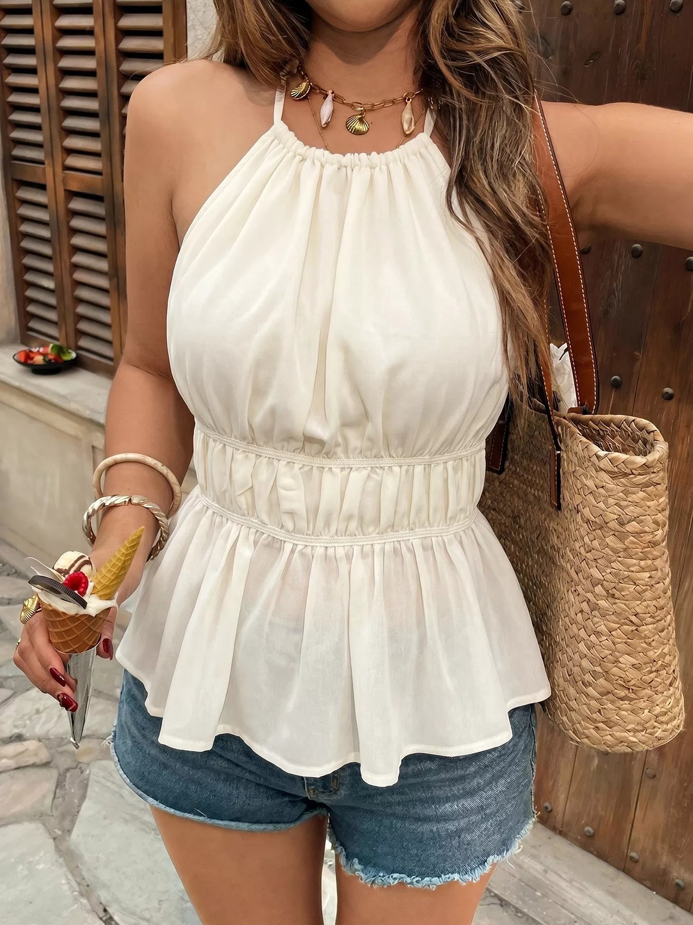 Halter Neck Cami Top - Be Bliss Boutique