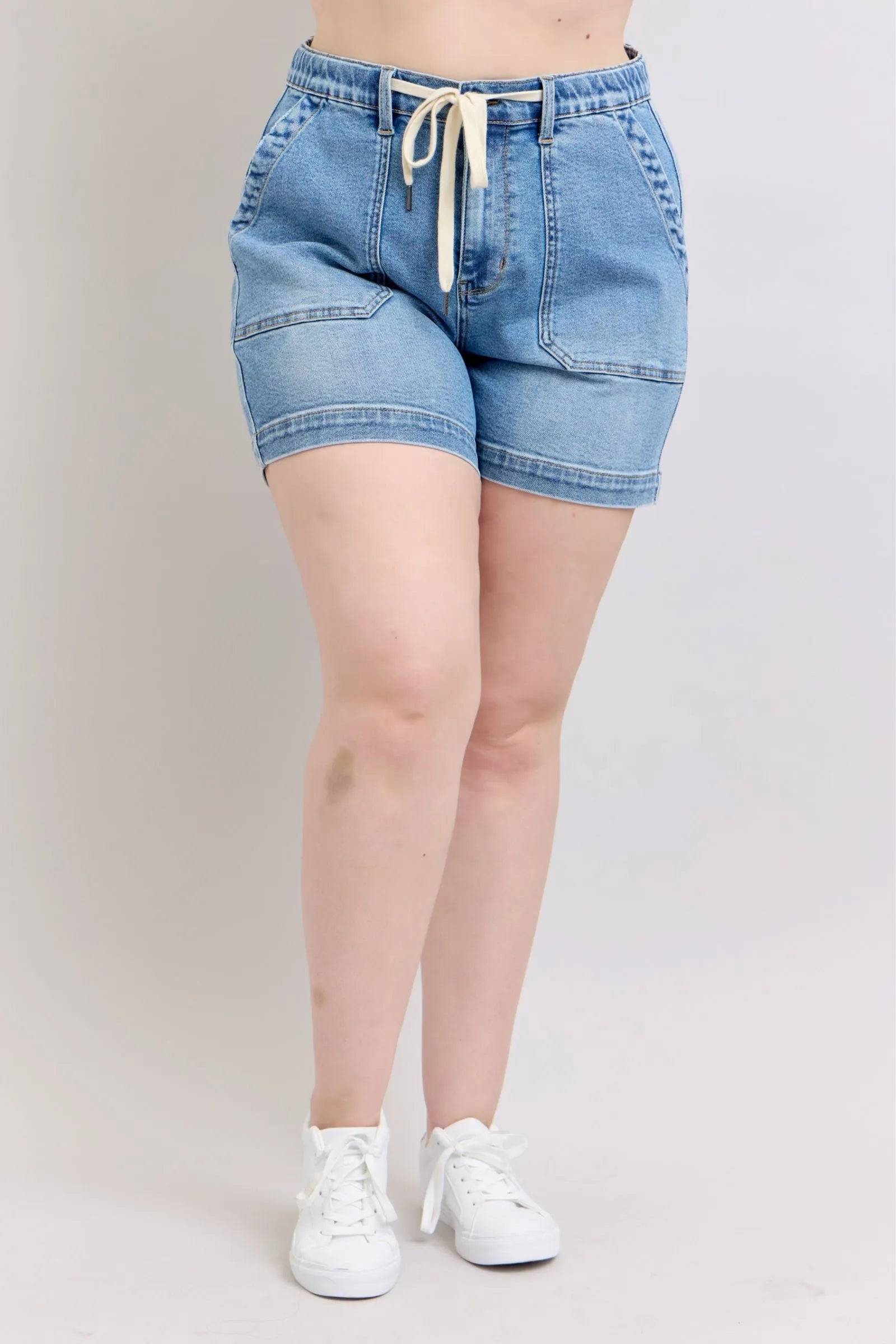 Judy Blue Jeans - Plus Size High Waist Vintage Wash Denim Shorts -  Be Bliss Boutique