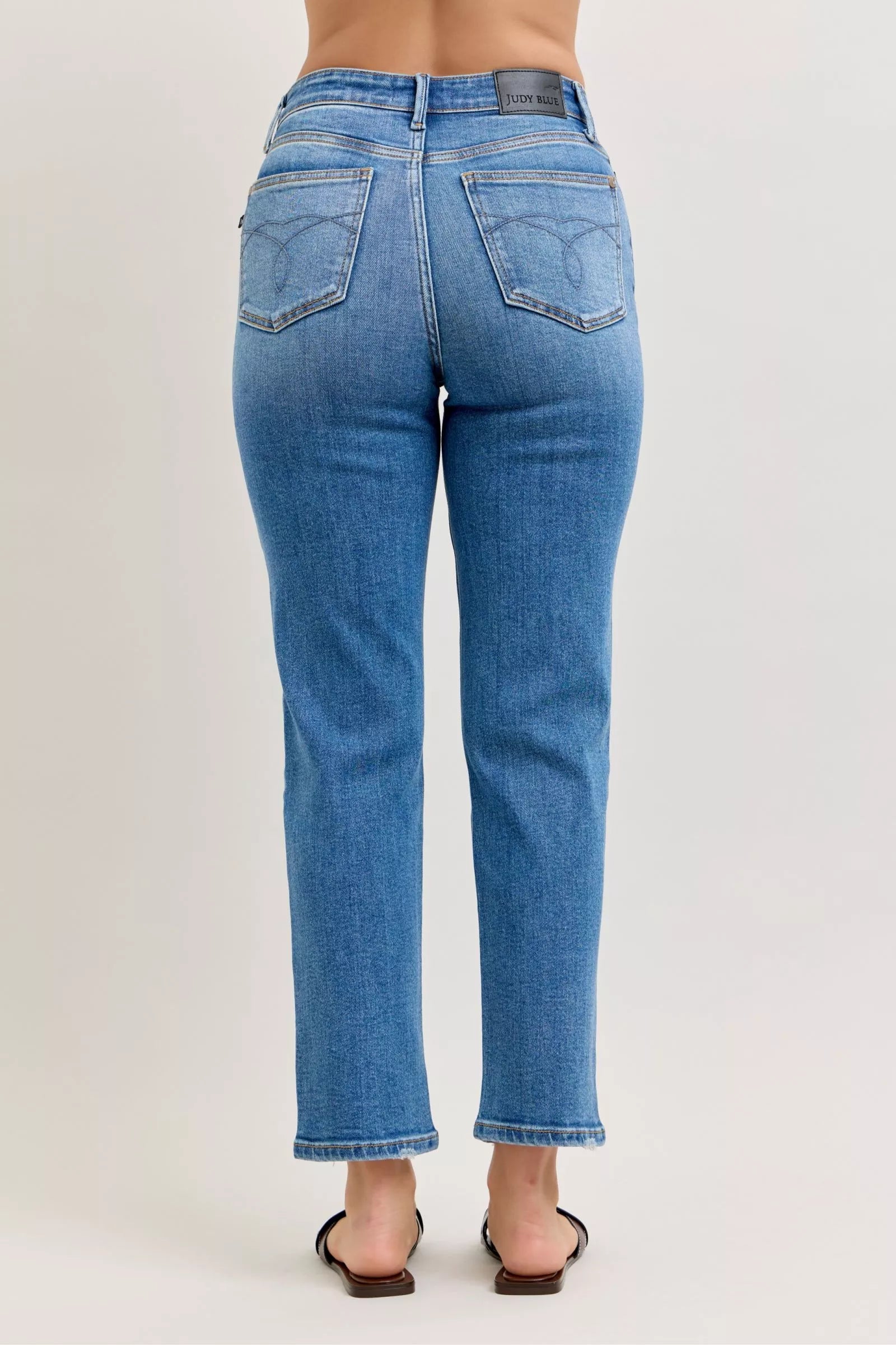 Judy Blue Jeans - High-Waisted Straight-Leg Jeans - Be Bliss Boutique