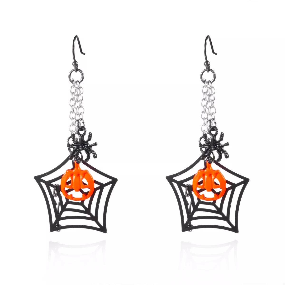 Halloween Spider Web Earrings - Be Bliss Boutique