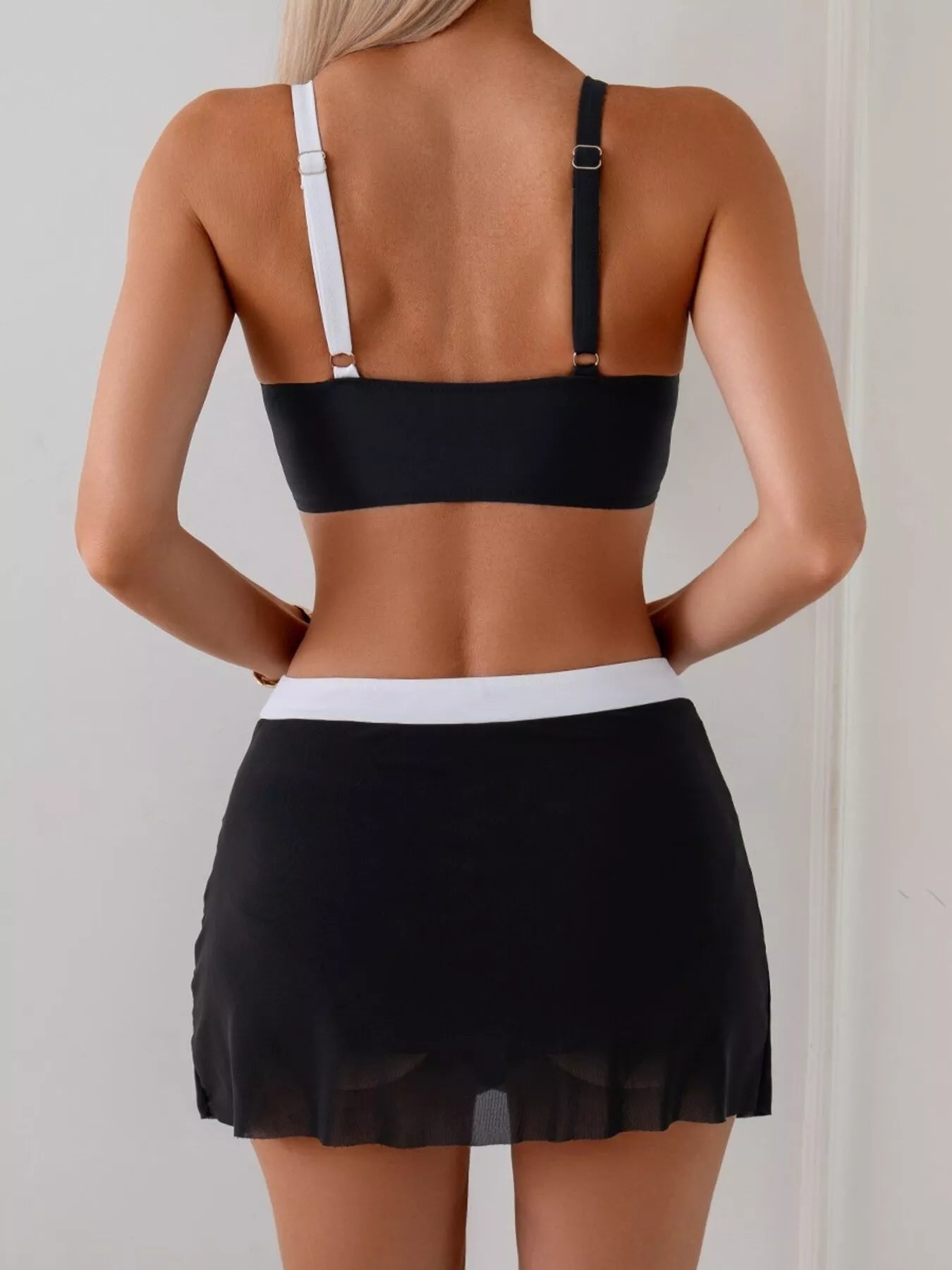 Two Tone Cami and Skort Two Piece Swimsuit - Be Bliss Boutique