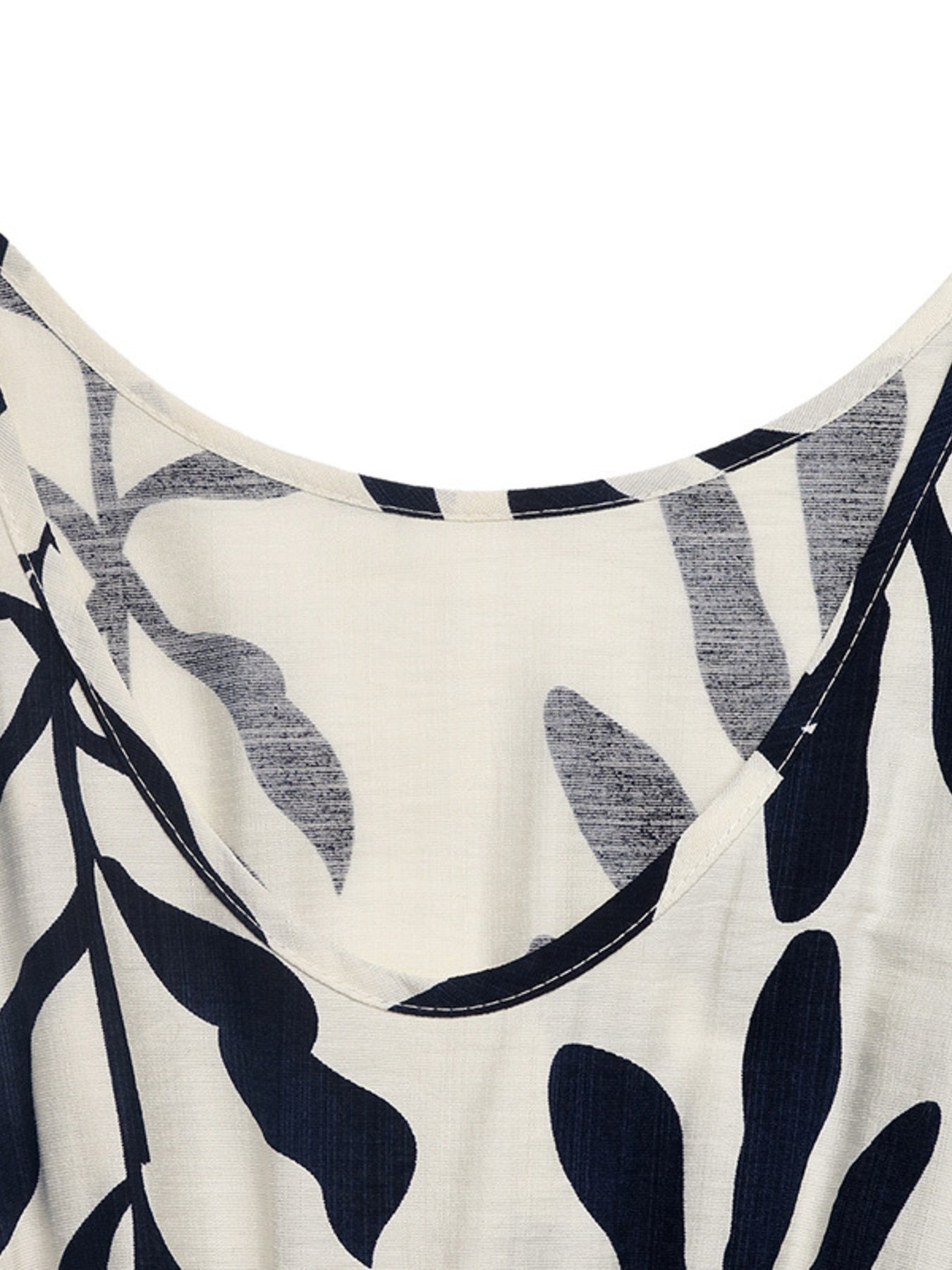 Leaf Print Sleeveless Maxi Dress - Be Bliss Boutique