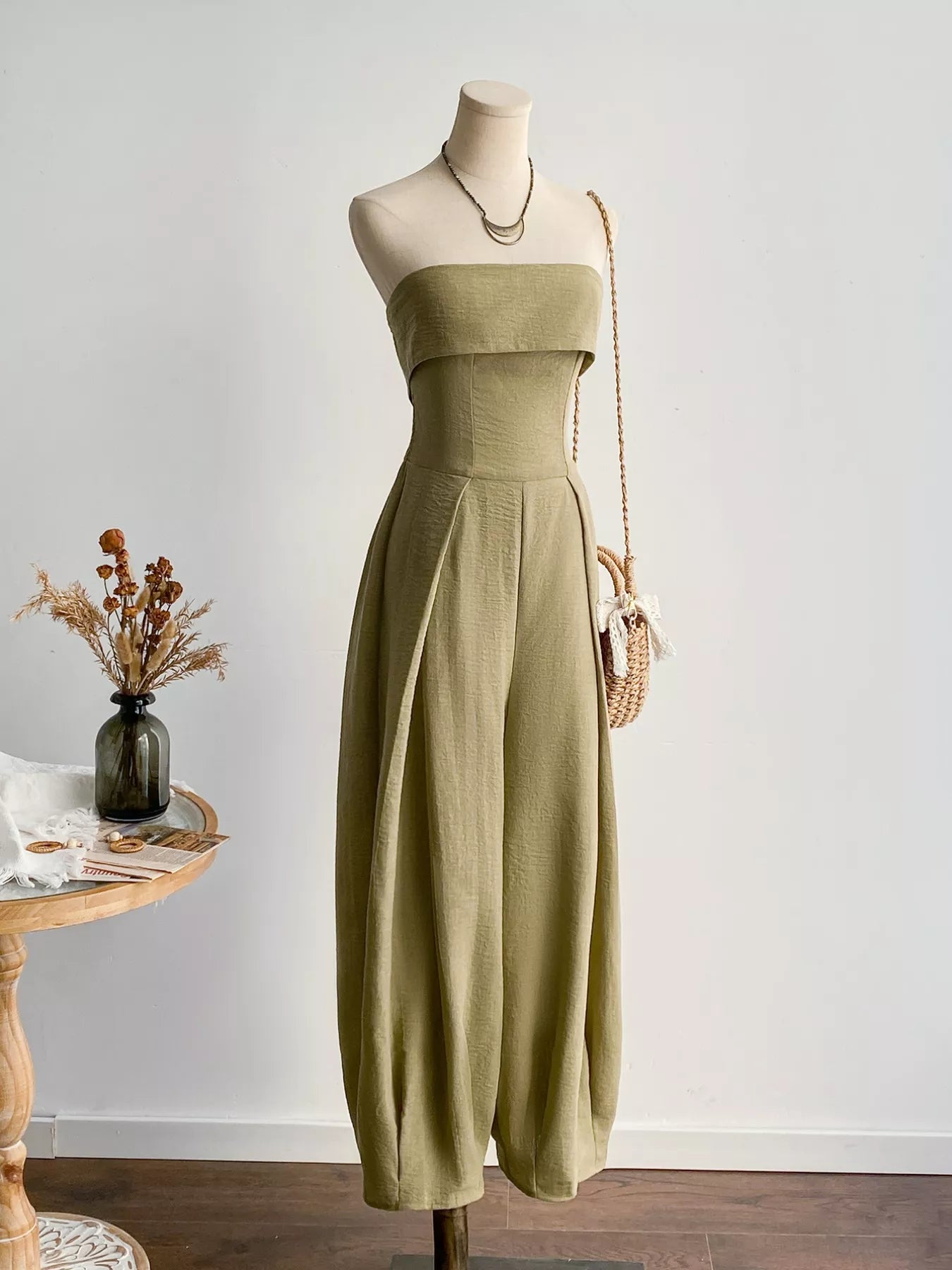 Wide Leg Tube Jumpsuit - Be Bliss Boutique