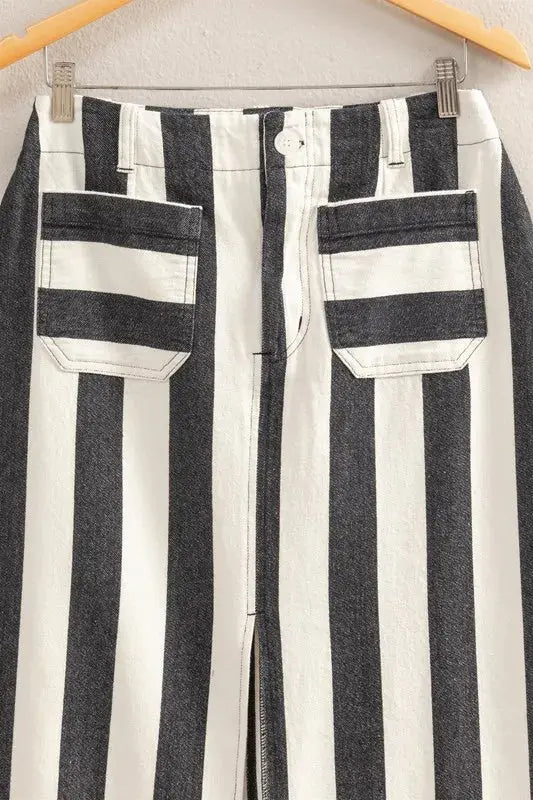 HYFVE Striped Pocket Detail Maxi Skirt | Be Bliss Boutique