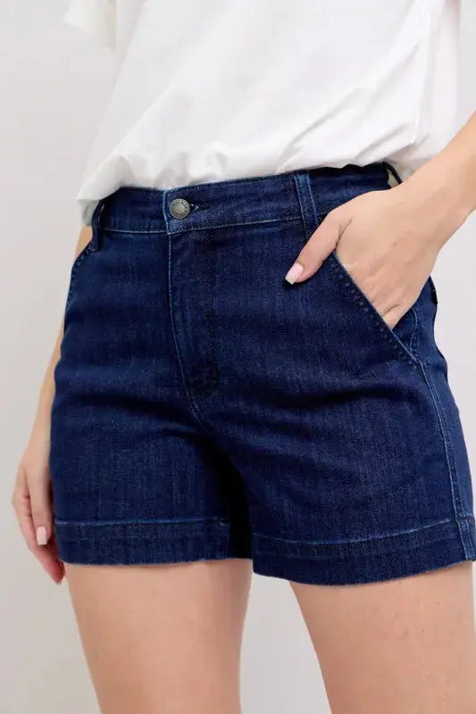 Judy Blue Full/Plus Size High Waist Denim Shorts | Be Bliss Boutique