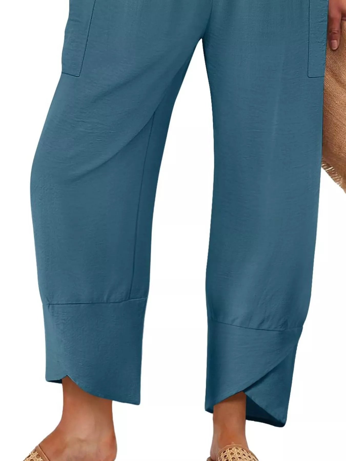 Elastic Waist Pants -  Be Bliss Boutique