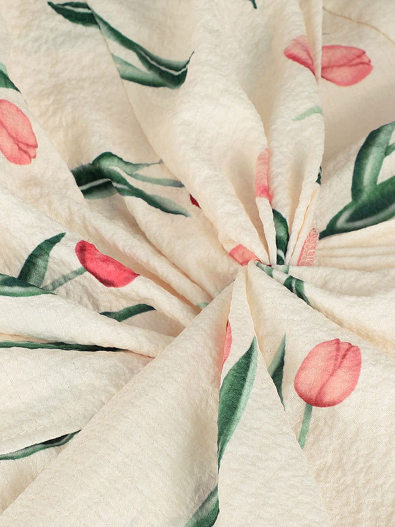 Tulip Print Twist Front Slit Cami Dress - Be Bliss Boutique