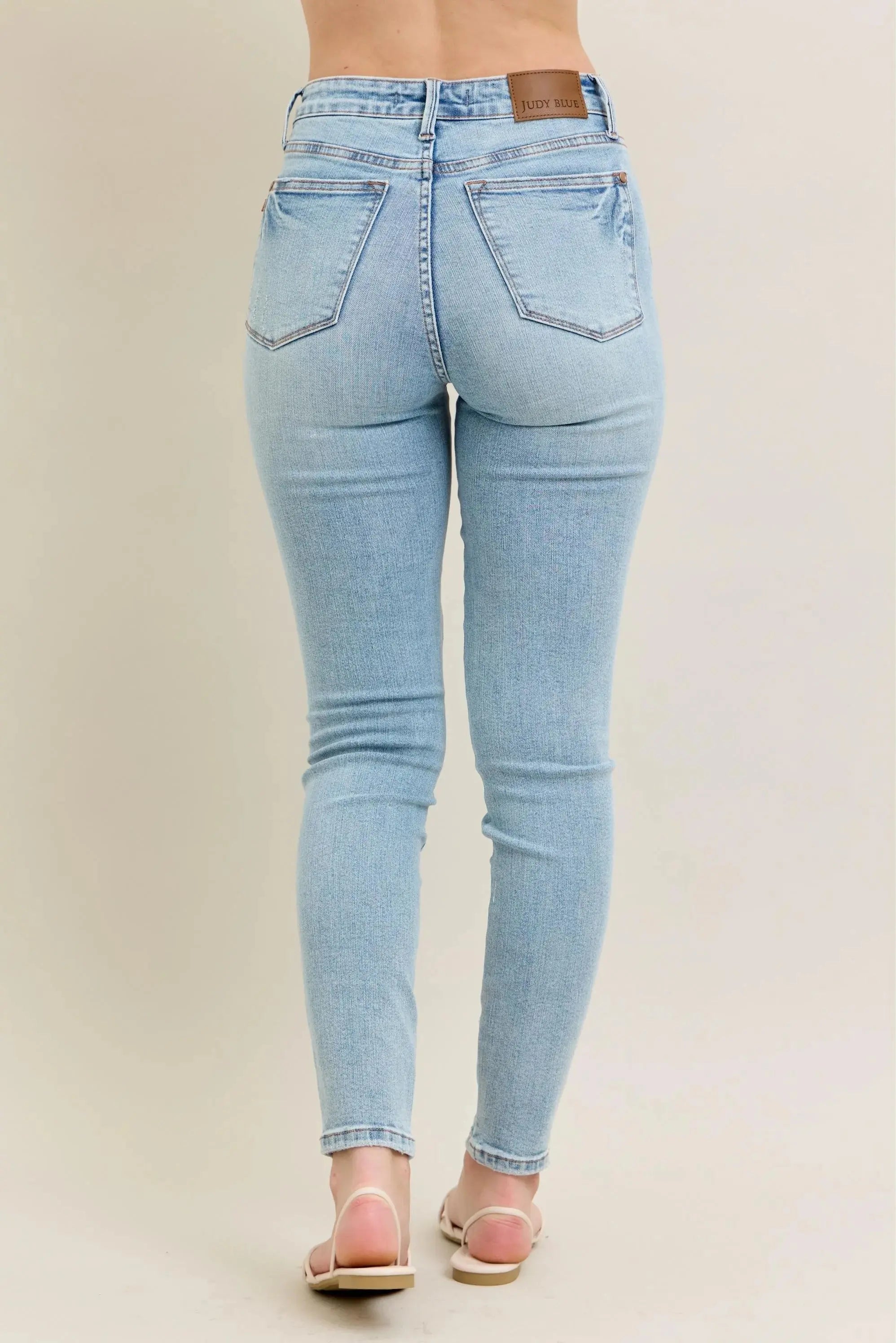 Judy Blue Full Size/Plus Size Mr Tummy Control Vintage Wash Skinny Jeans | Be Bliss Boutique
