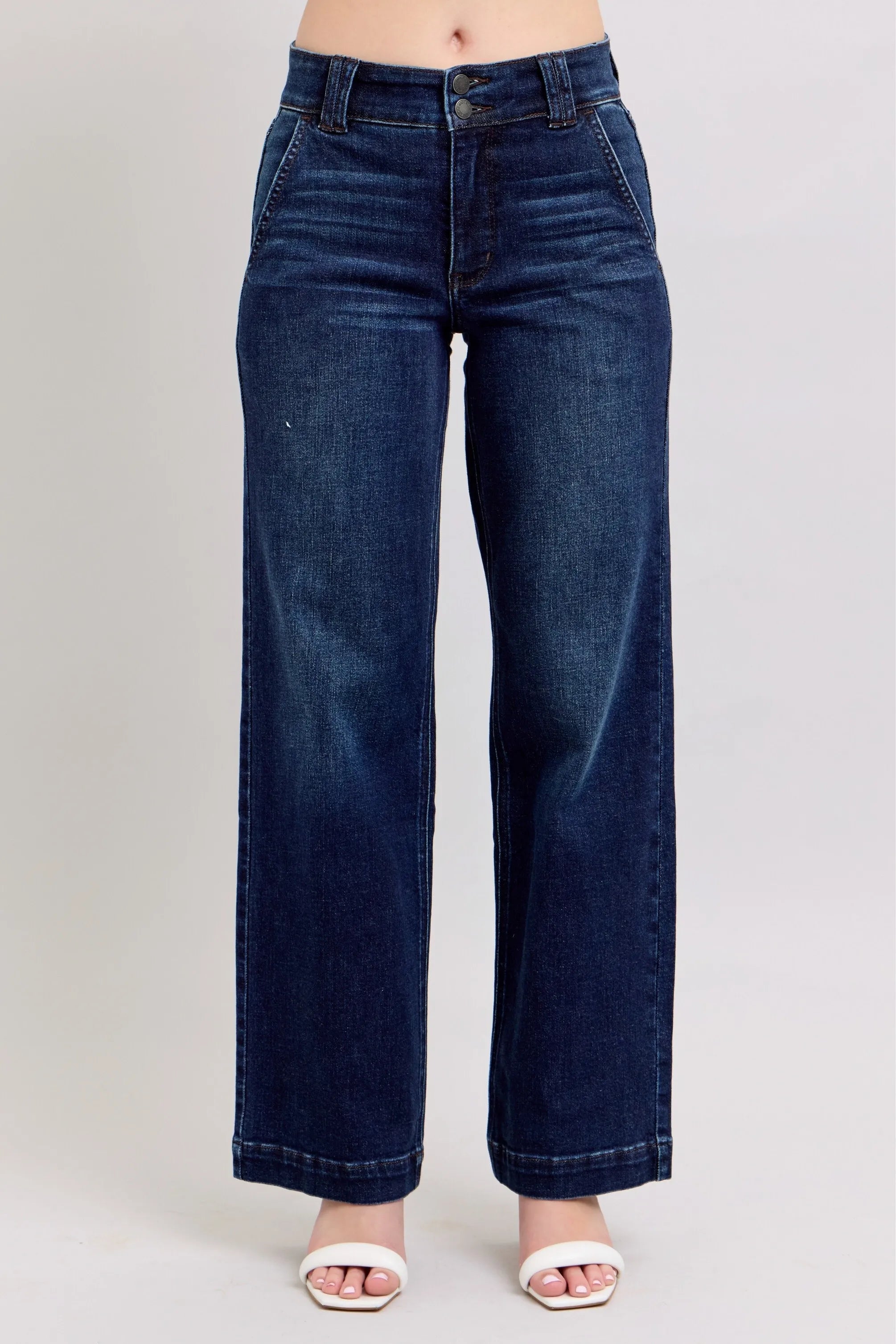 Judy Blue Jeans - High-Waisted Wide Leg Jeans -  Be Bliss Boutique