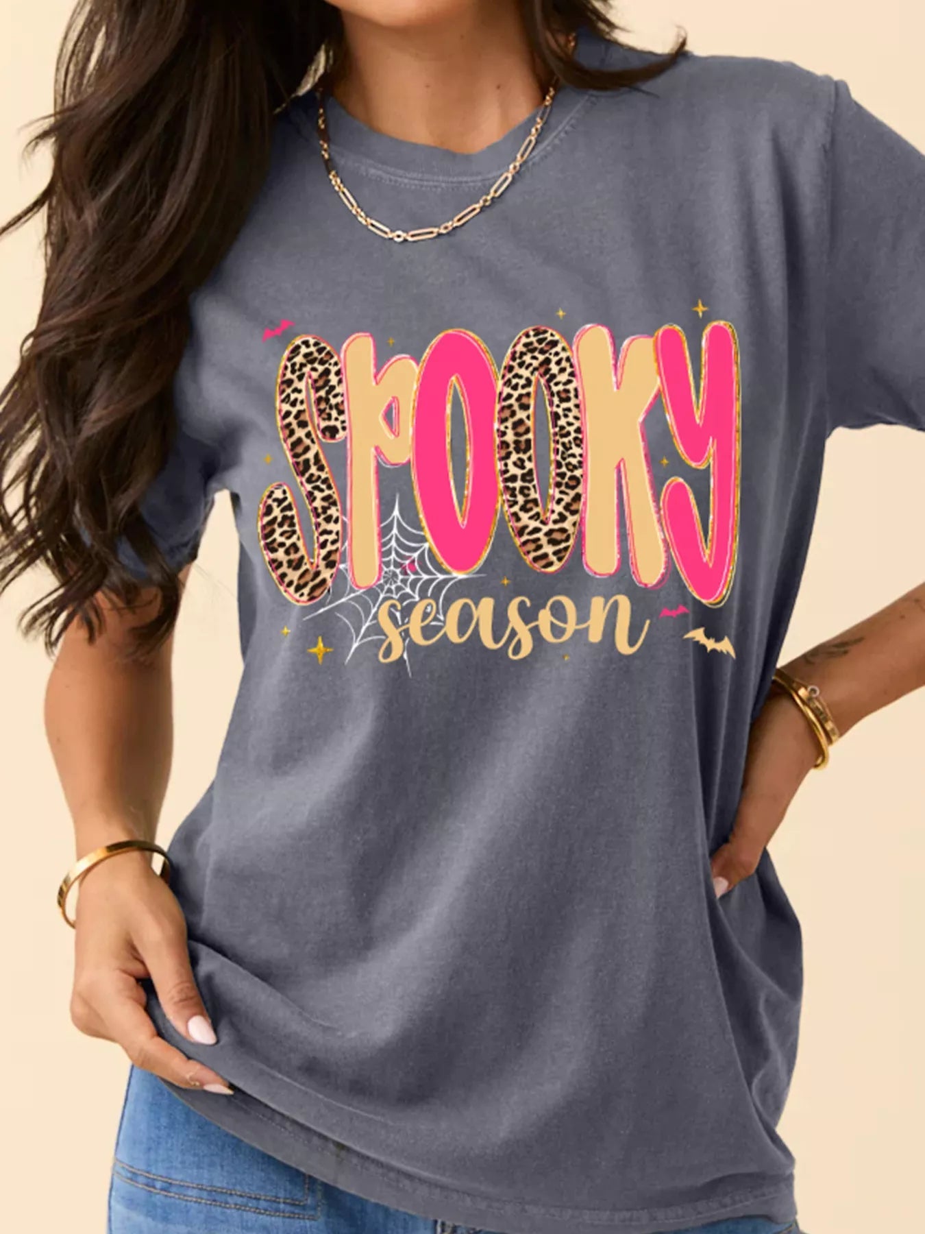 Full Size Spooky Season Halloween Graphic T-Shirt Plus Size -  Be Bliss Boutique