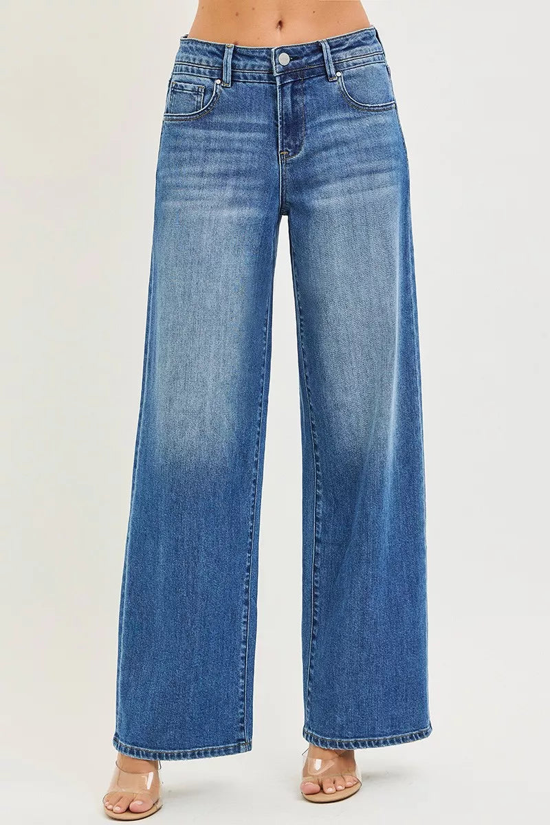 RISEN Jeans - Slouchy Baggy Jeans with Pockets - Be Bliss Boutique