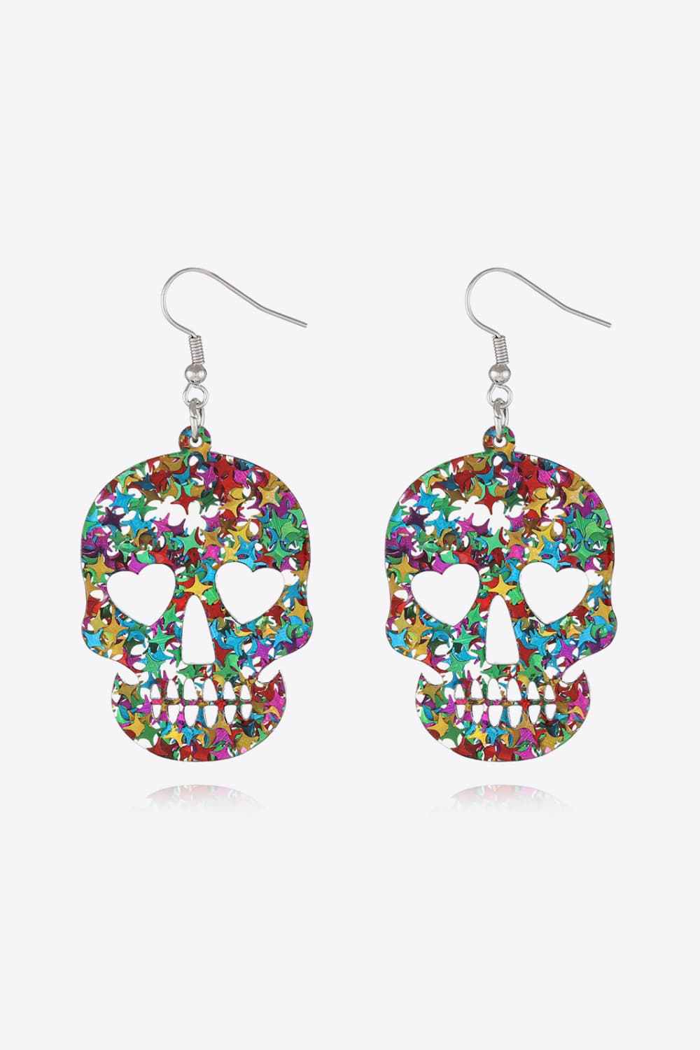 Acrylic Skull Drop Earrings -  Be Bliss Boutique