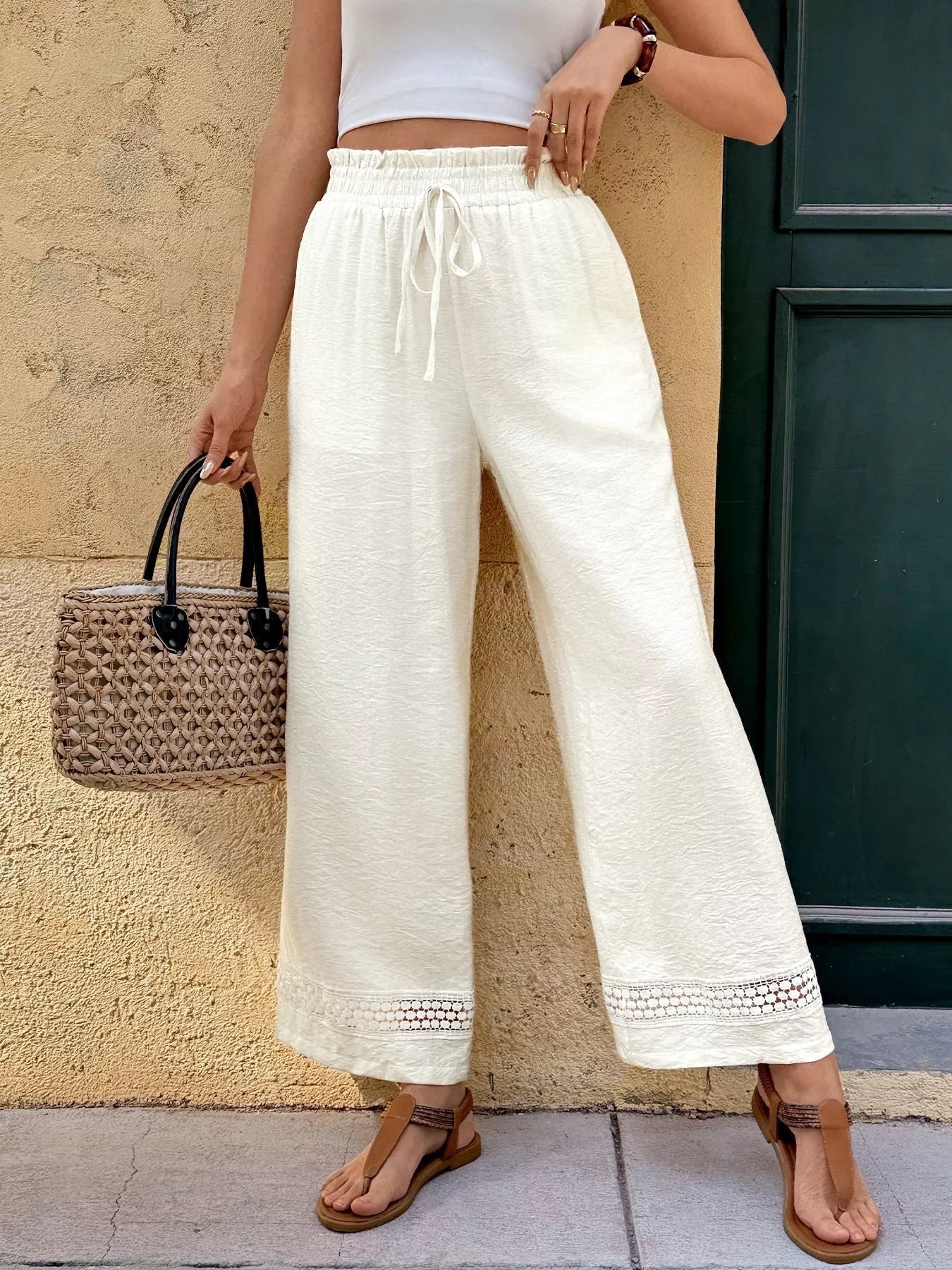 Wide Leg Pants with Pockets - Be Bliss Boutique