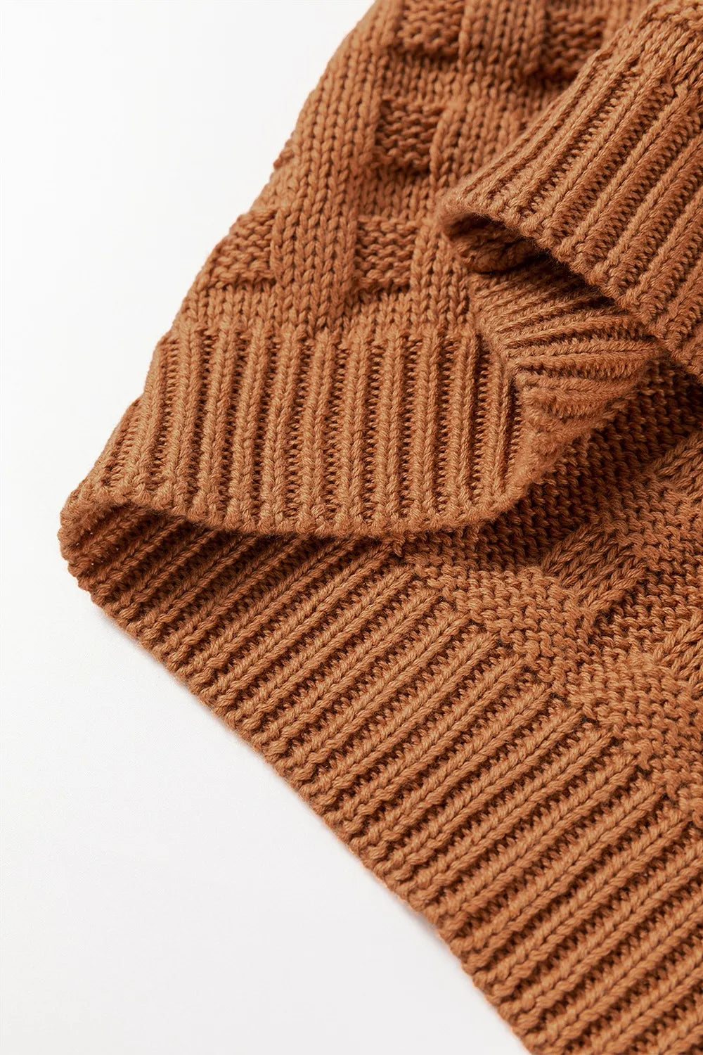 Textured Pattern Round Neck Sweater Vest -  Be Bliss Boutique