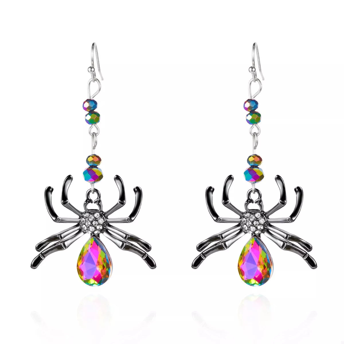 Halloween Spider Dangle Earrings - Be Bliss Boutique