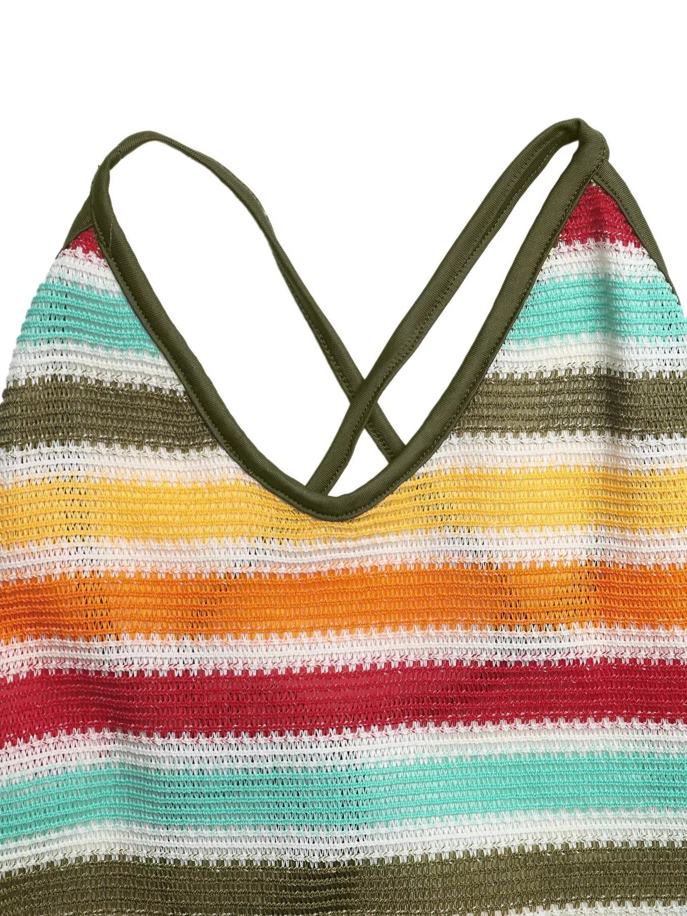 Striped Knit Bodycon Midi Dress - Be Bliss Boutique