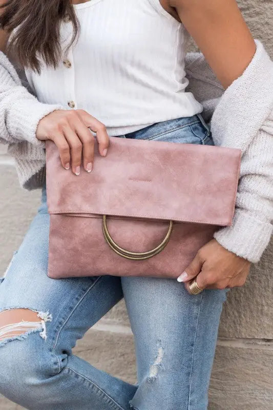 Fold-over O-ring Clutch | Be Bliss Boutique