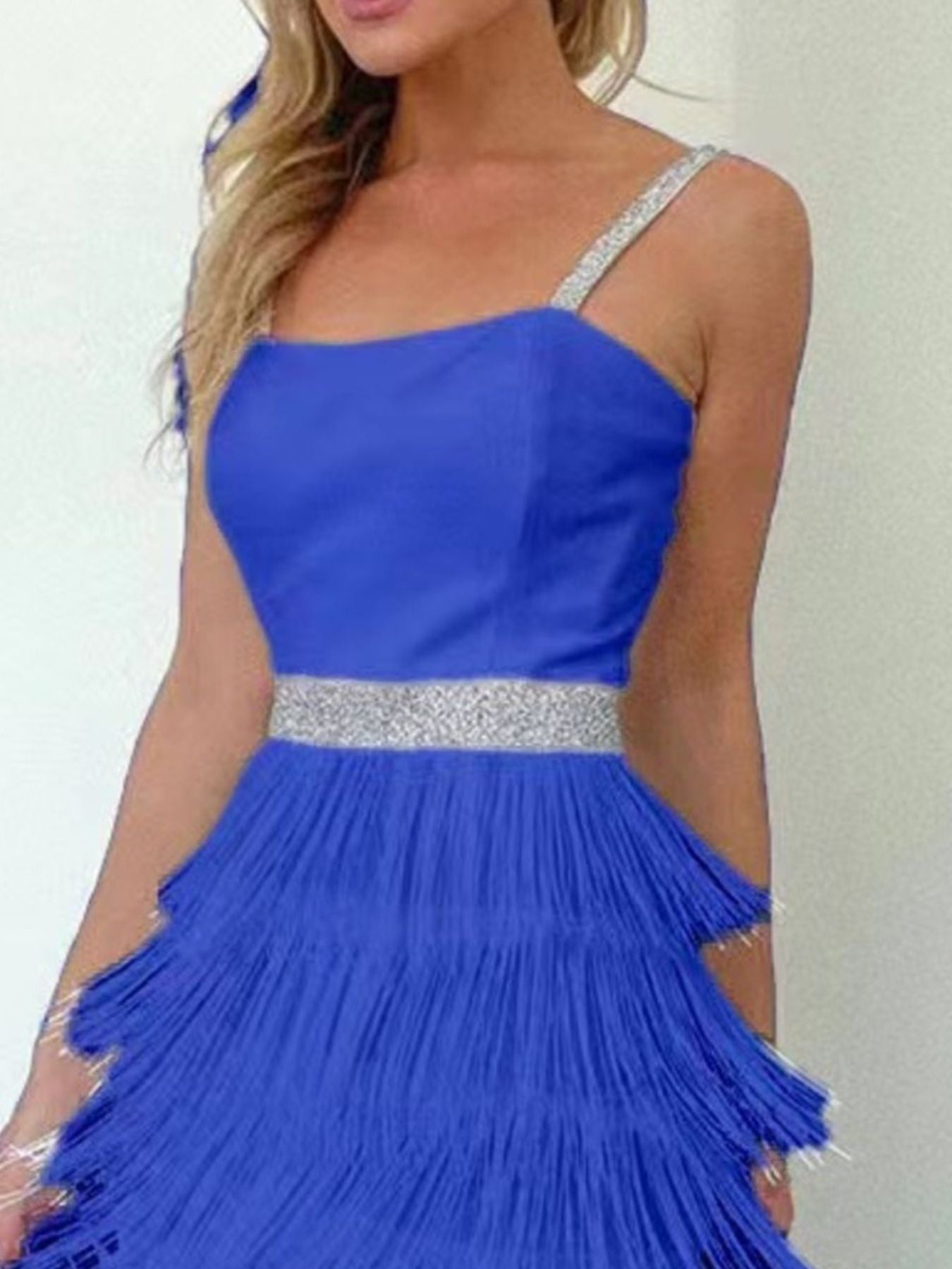 Fringe Trim Cami Mini Dress - Be Bliss Boutique