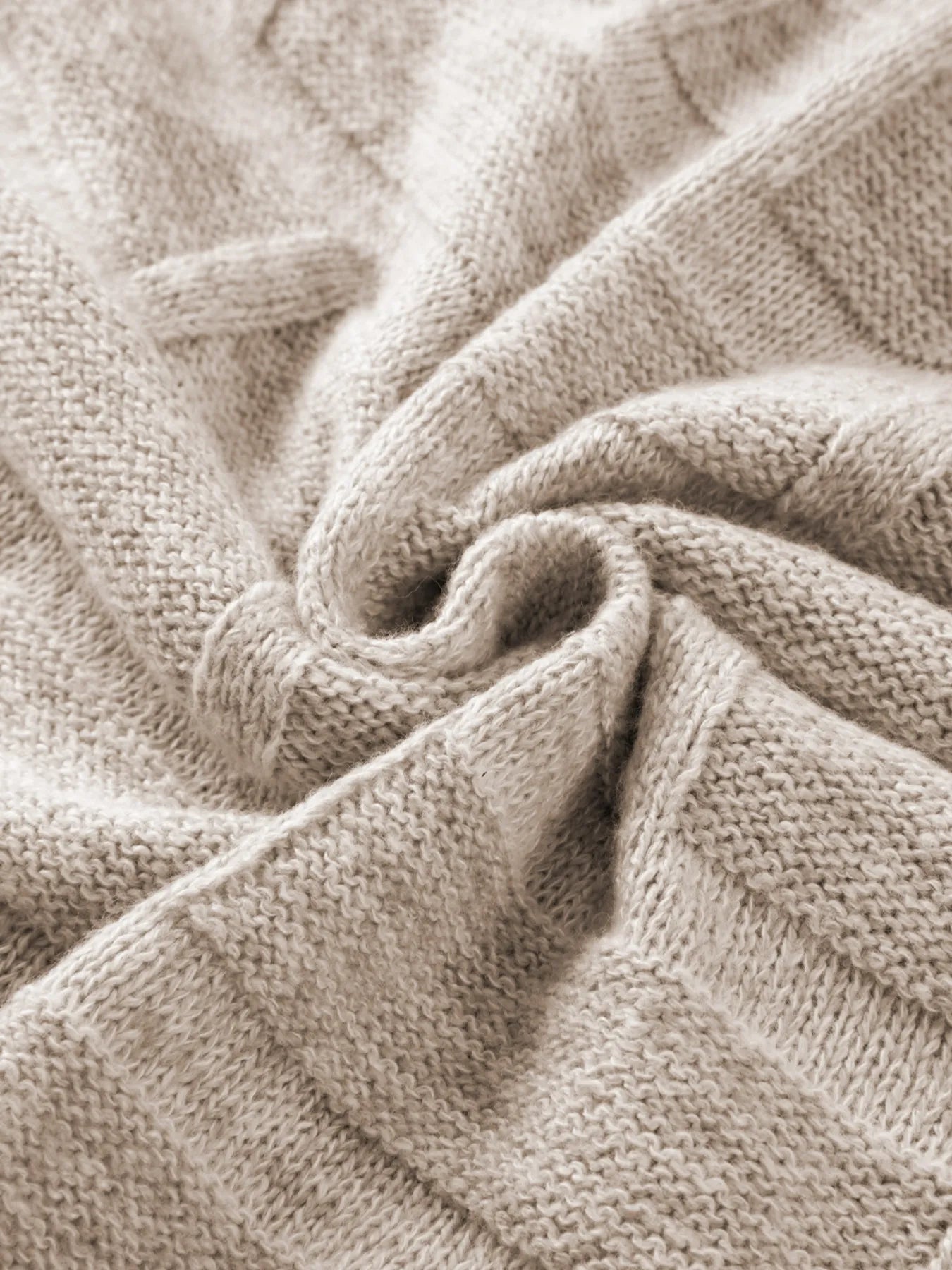 Textured Knit Open Front Cardigan with Pockets -  Be Bliss Boutique