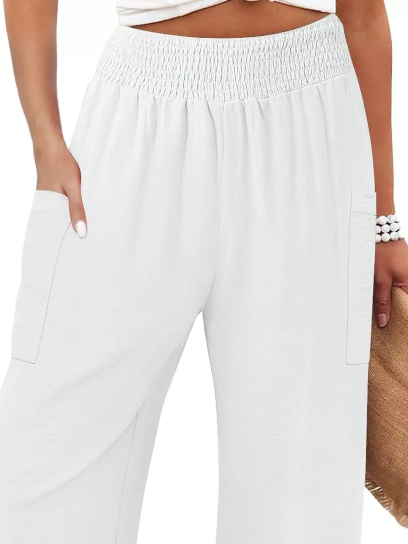 Elastic Waist Pants -  Be Bliss Boutique