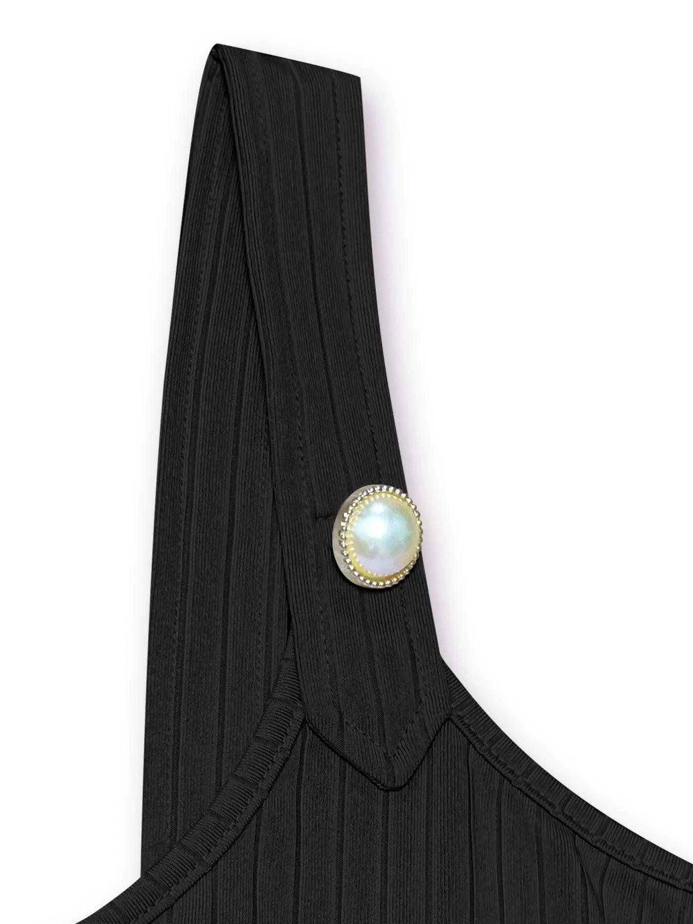 Pearl Detail Scoop Neck Tank Top - Be Bliss Boutique