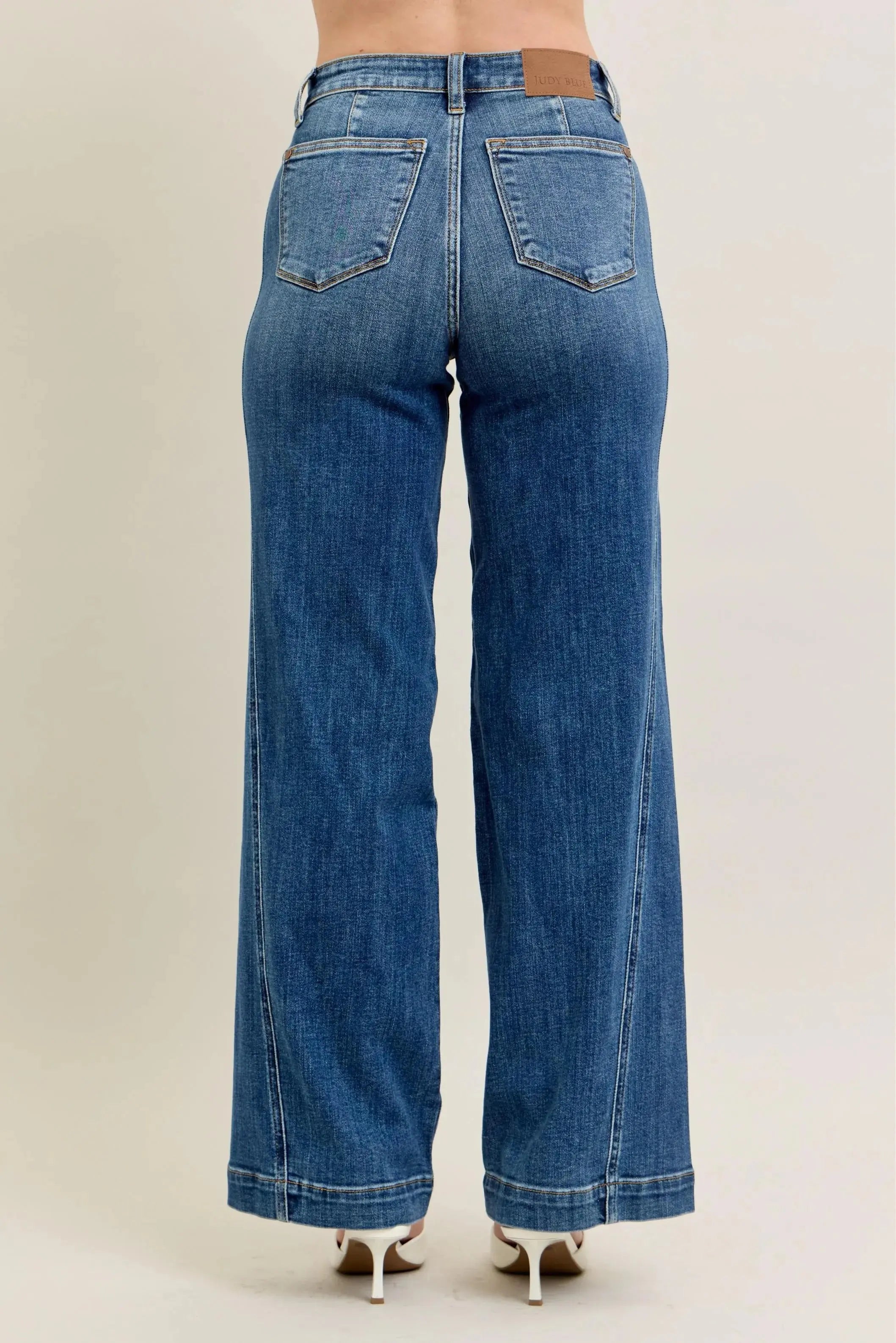 Judy Blue Full Size/Plus Size High Waist Wide Leg Jeans | Be Bliss Boutique