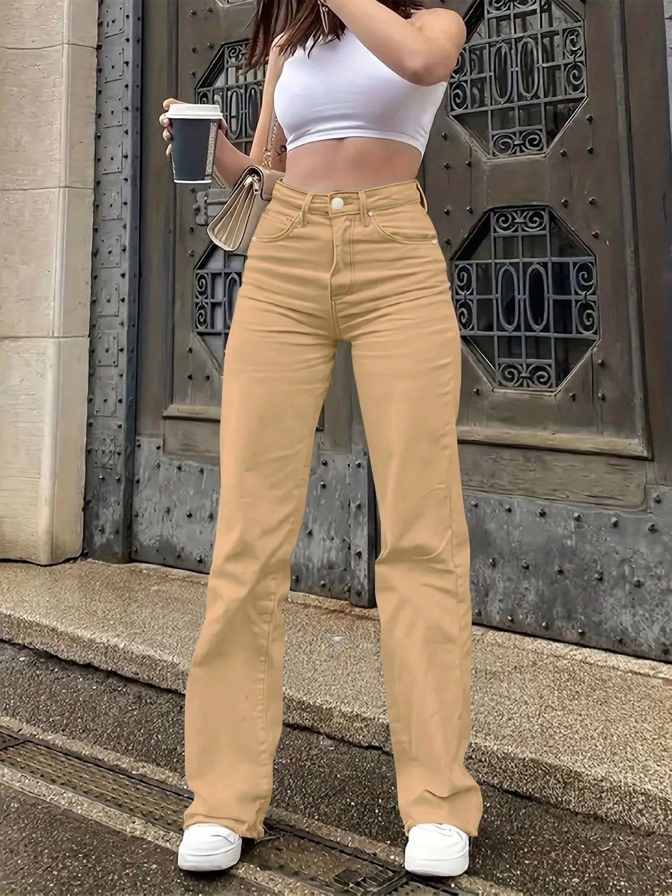 High-Waisted Wide Leg Jeans -  Be Bliss Boutique