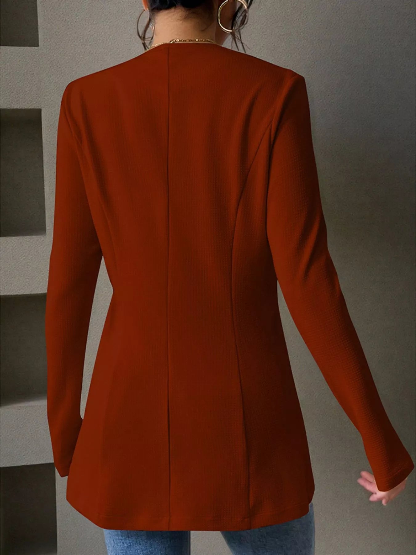 One Button Long Sleeve Blazer -  Be Bliss Boutique