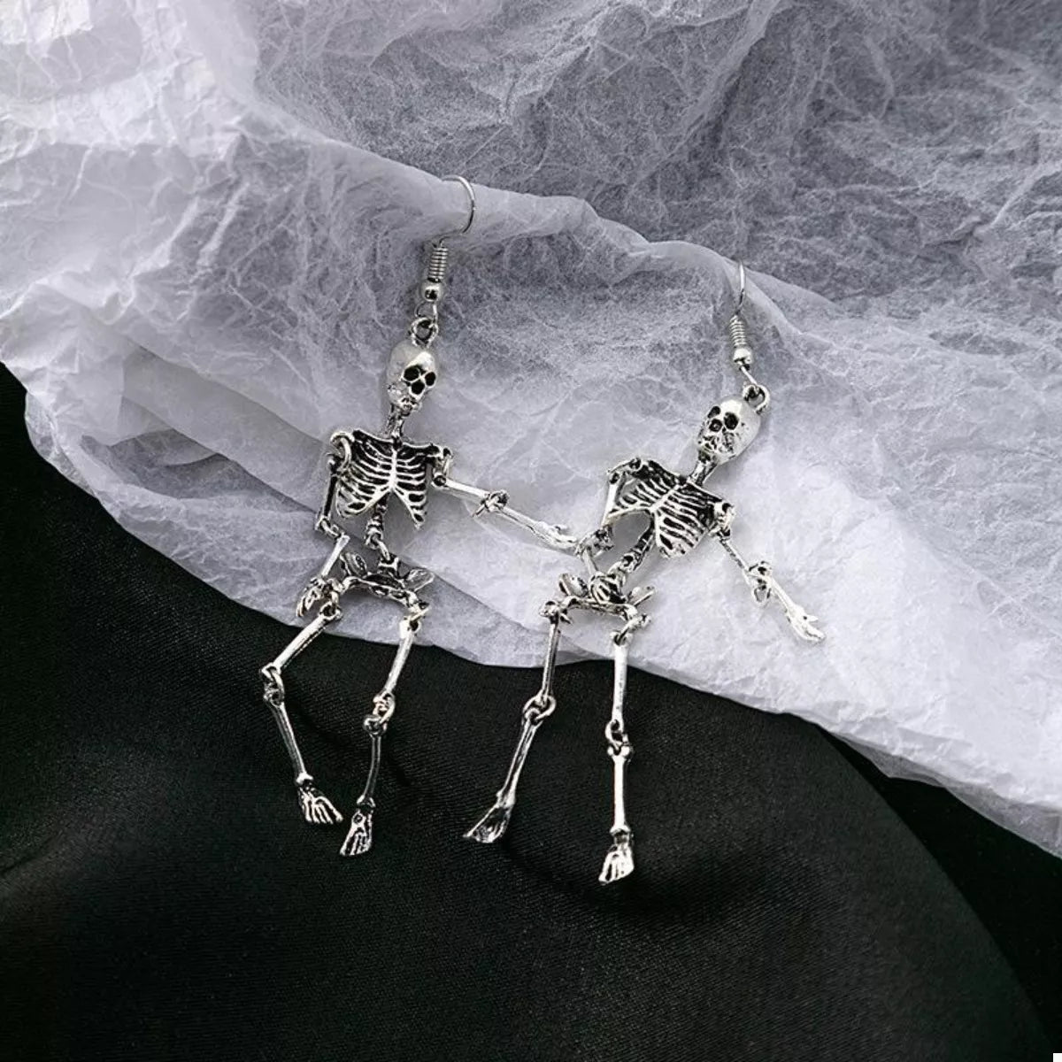 Halloween Skeleton Dangle Earrings -  Be Bliss Boutique